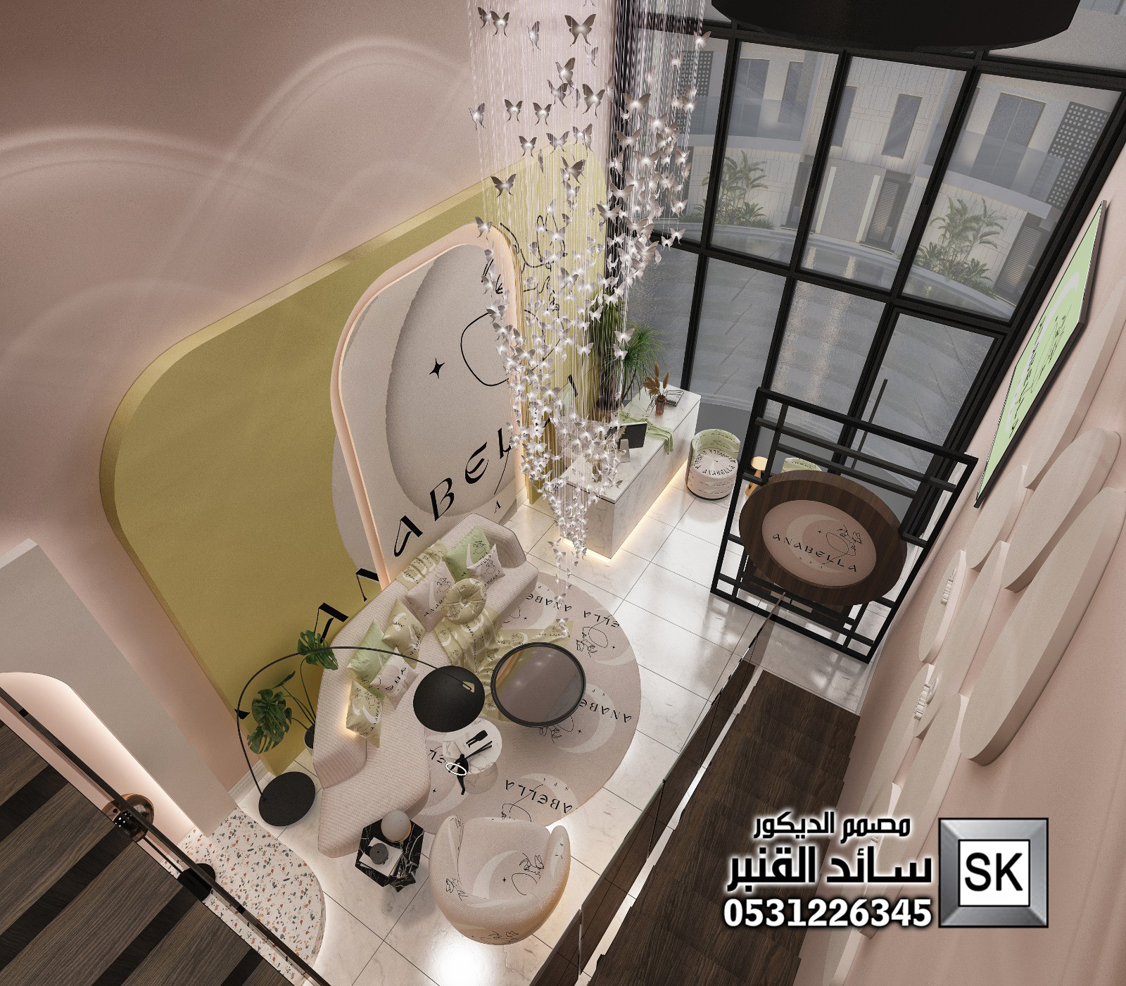 تصميم و تنفيذ مشغل نسائي فاخر في الرياض