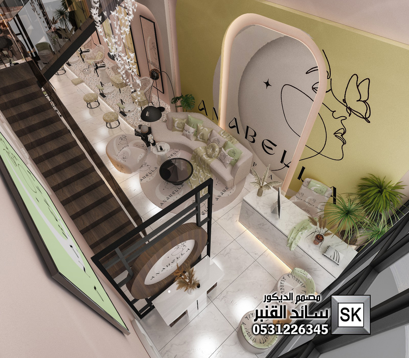 تصميم و تنفيذ مشغل نسائي فاخر في الرياض