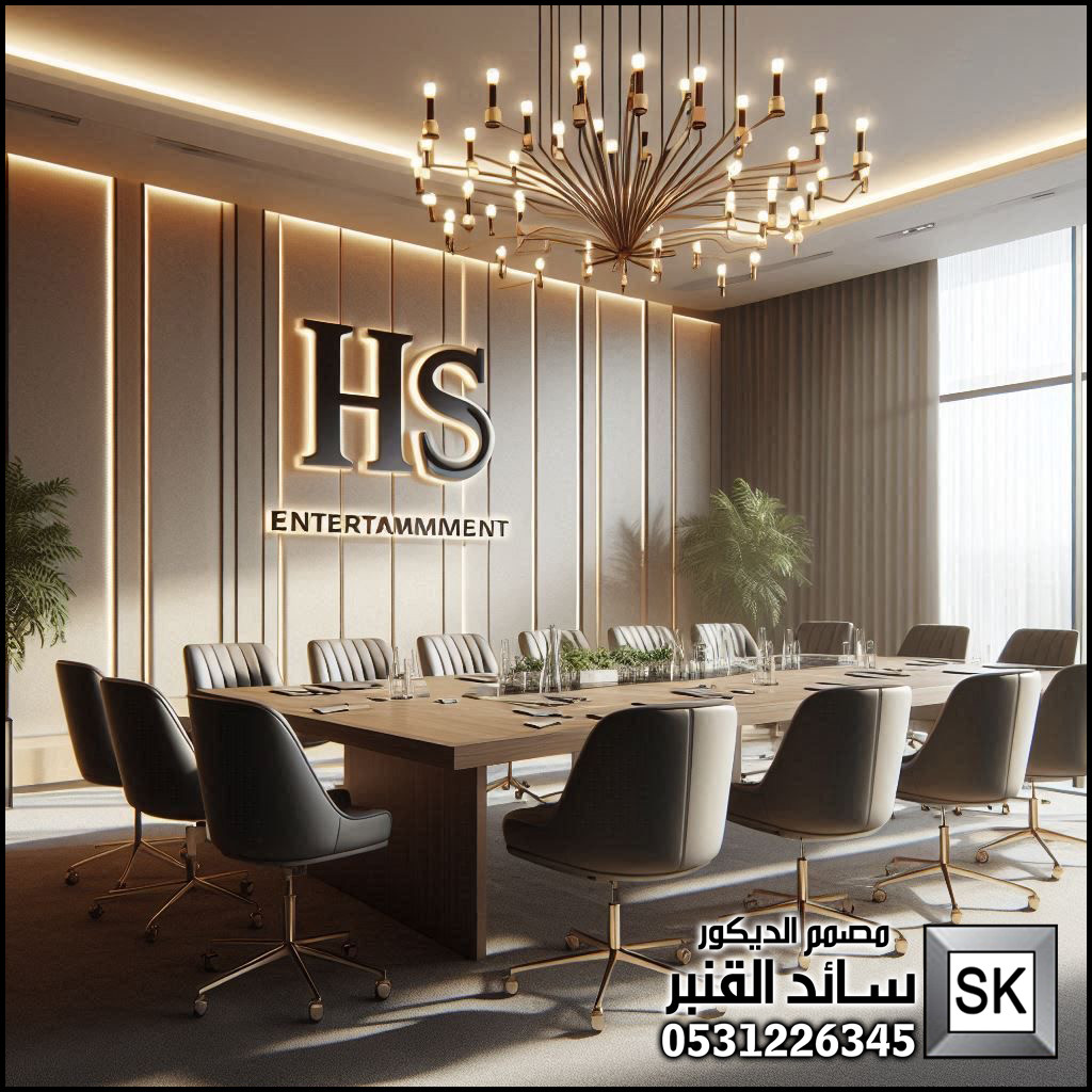 تصميم و تنفيذ ديكور مكاتب فخمة للشيوخ و رجال الأعمال في الرياض