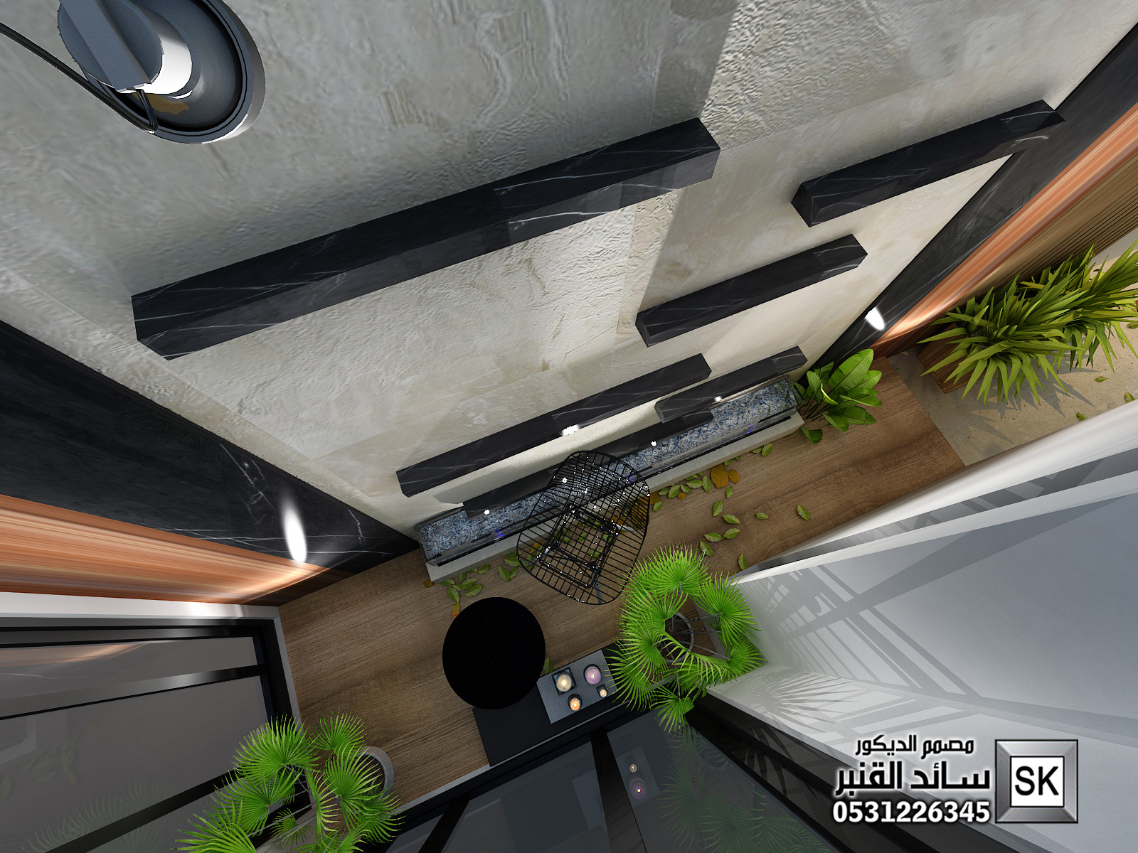 تصميم و تشطيب لاندسكيب منزلي فاخر في الرياض