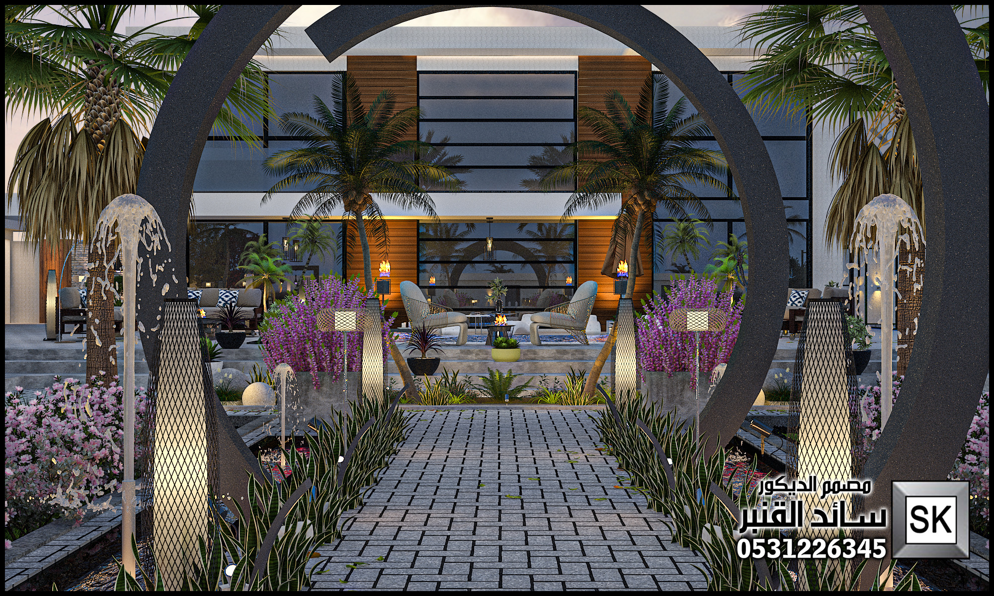 لاندسكيب مزرعة فخمة في العمارية بالرياض