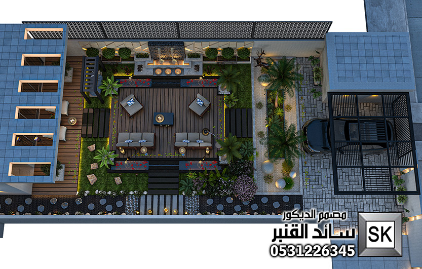 لاندسكيب شاليهات فخمة في الرياض