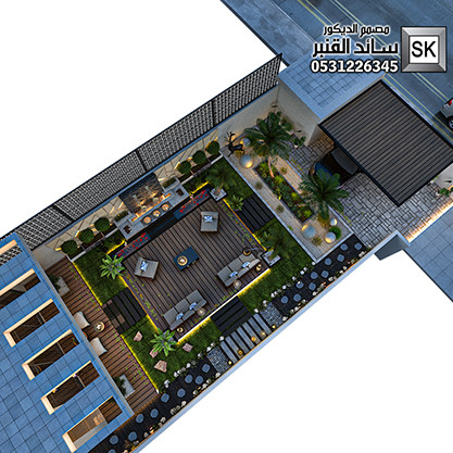 لاندسكيب شاليهات فخمة في الرياض