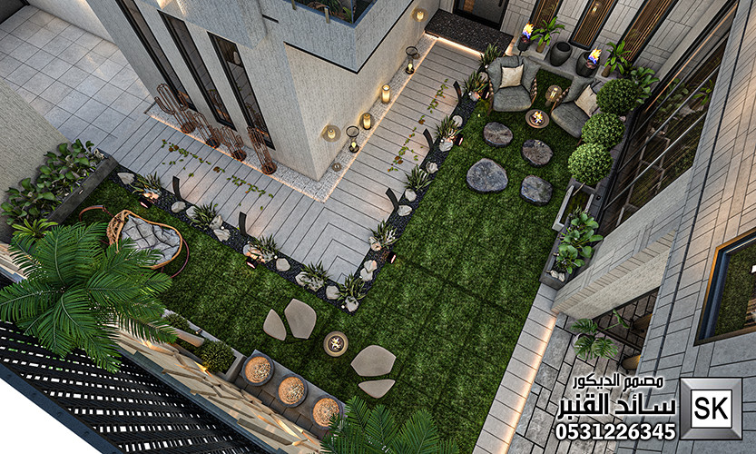 مصمم لاندسكيب منزلي محترف في الرياض