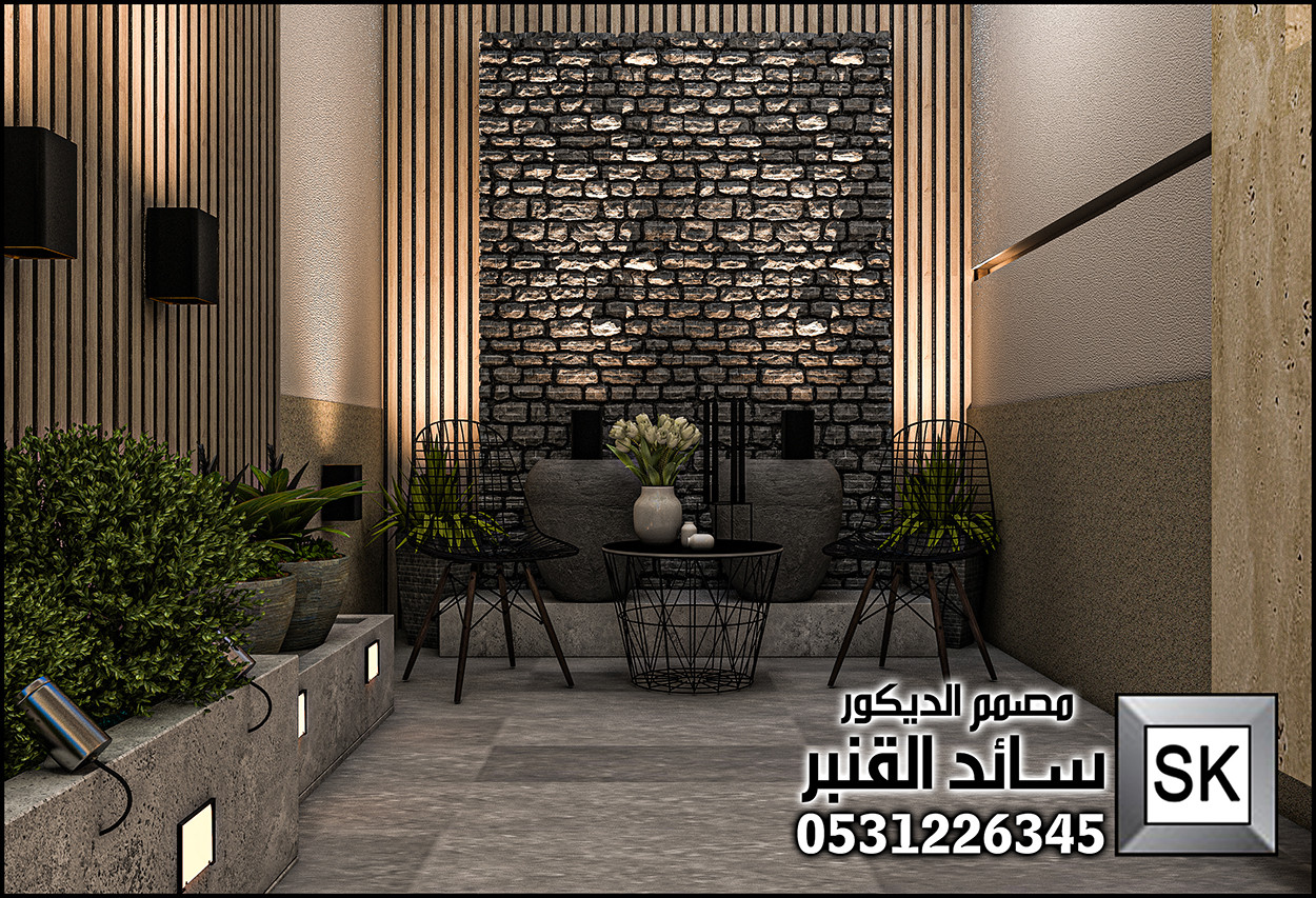 تصميم و تنفيذ لاندسكيب منزلي فاخر في الرياض