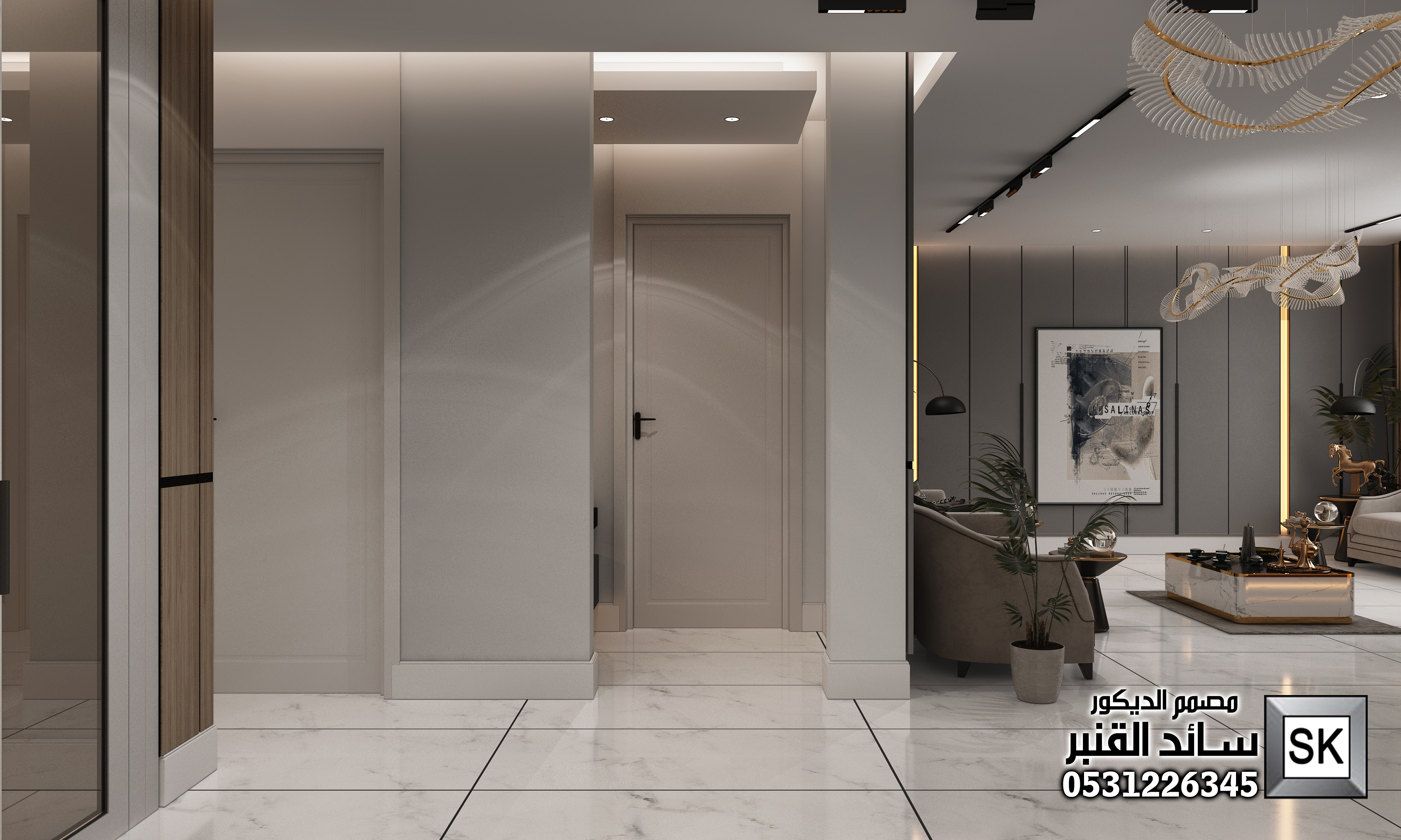 صالة دور أرضي فخمة في جدة