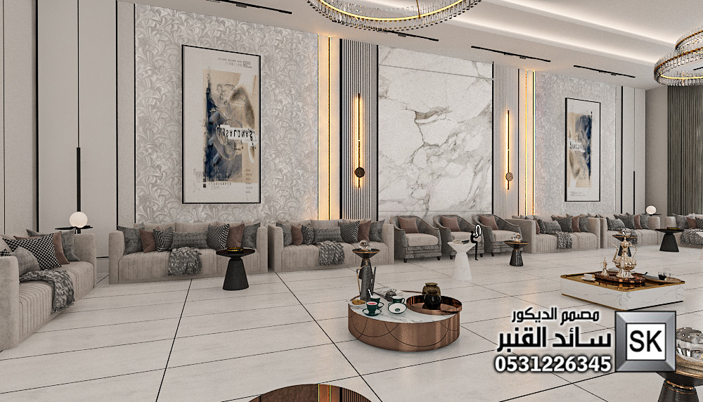 تصميم و تنفيذ مجالس ضيافة فخمة في القصيم