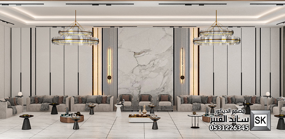 تصميم و تنفيذ مجالس ضيافة فخمة في القصيم