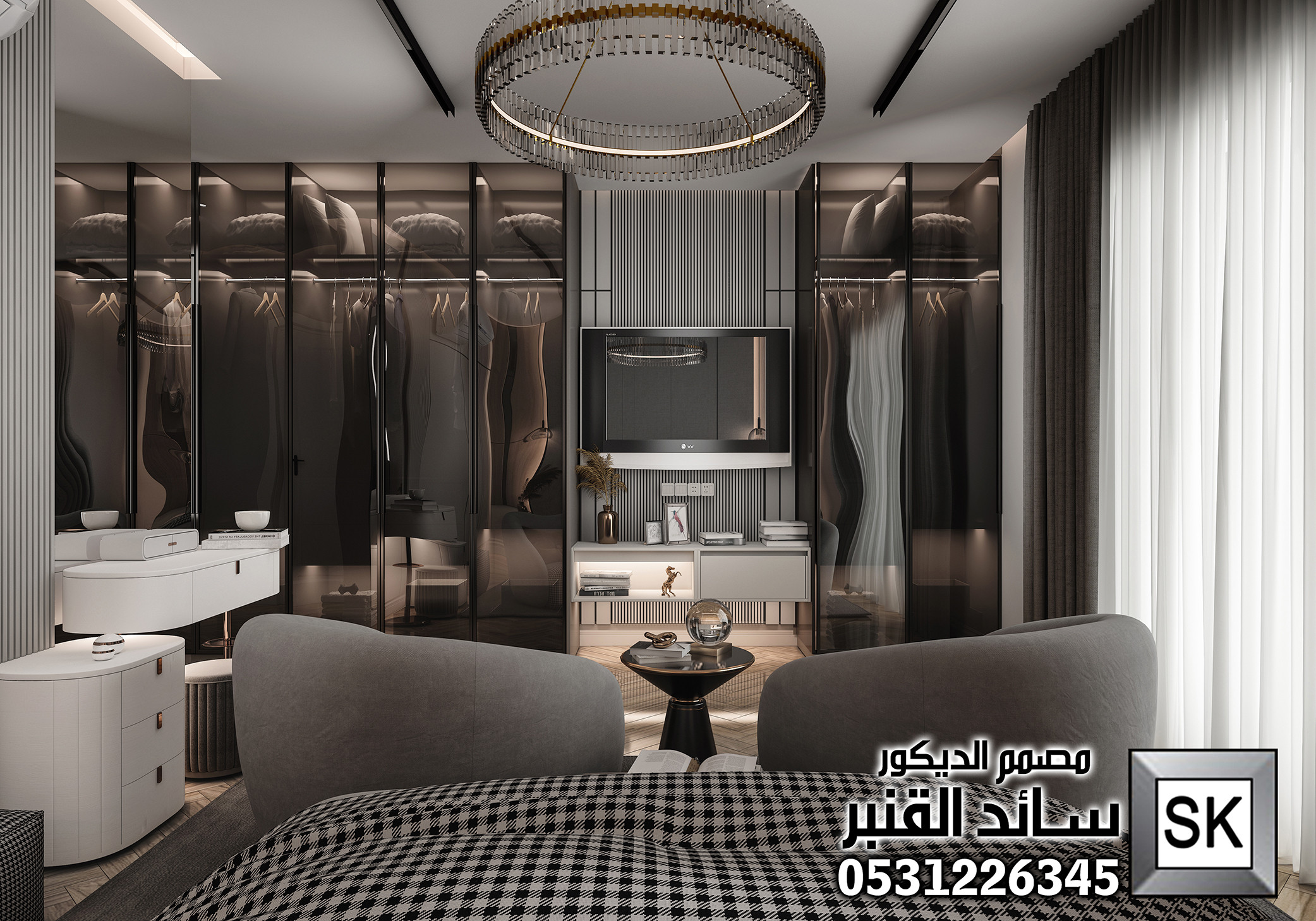 تصميم ديكور داخلي فاخر 2025 في الدمام