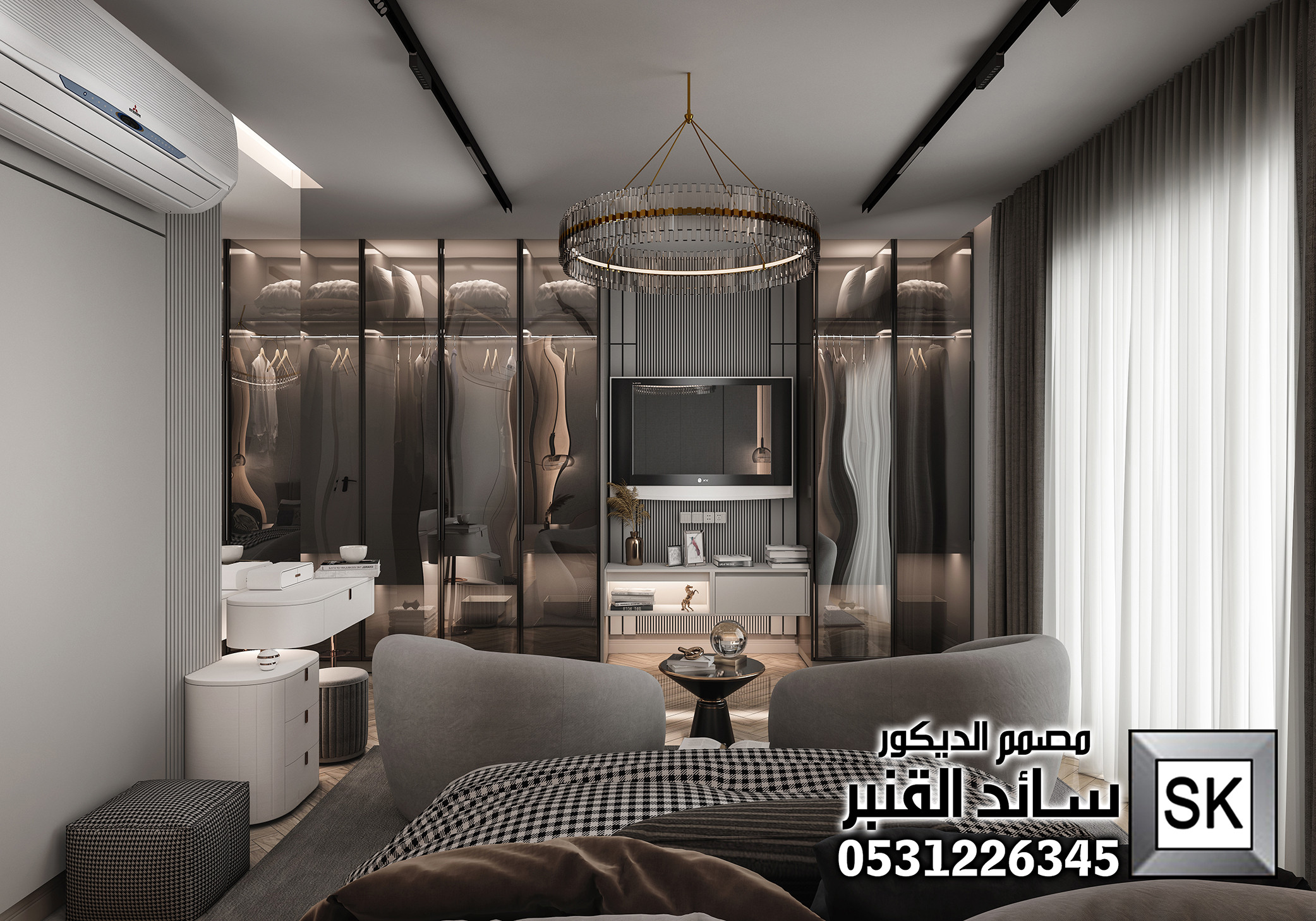 تصميم ديكور داخلي فاخر 2025 في الدمام