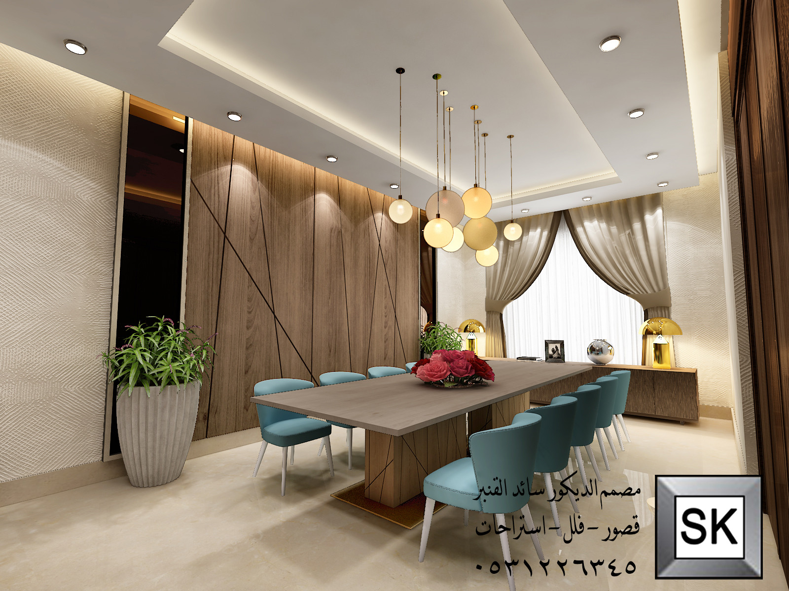 تصميم و تنفيذ ديكور داخلي فاخر في الرياض