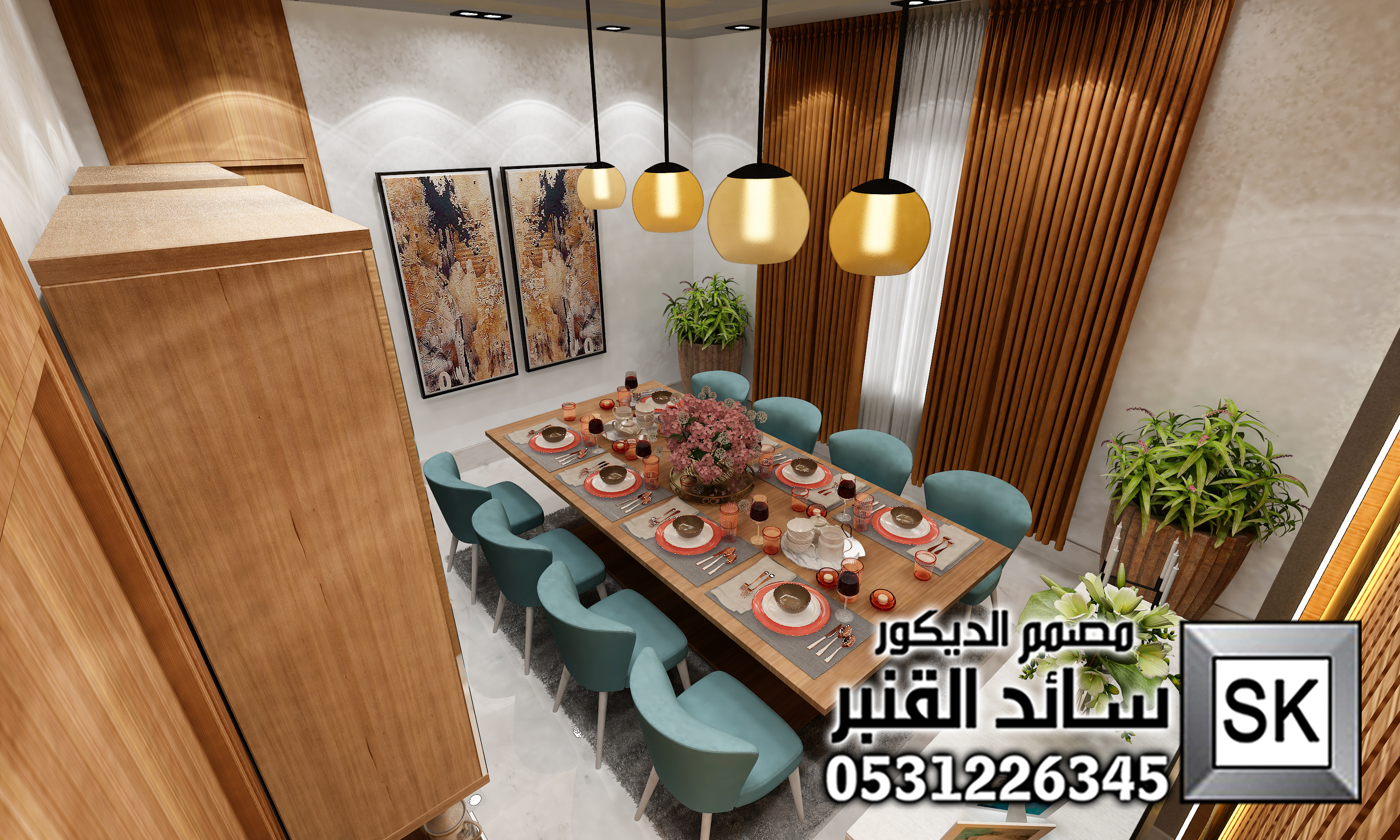 تصميم و تنفيذ ديكور داخلي فاخر في الرياض