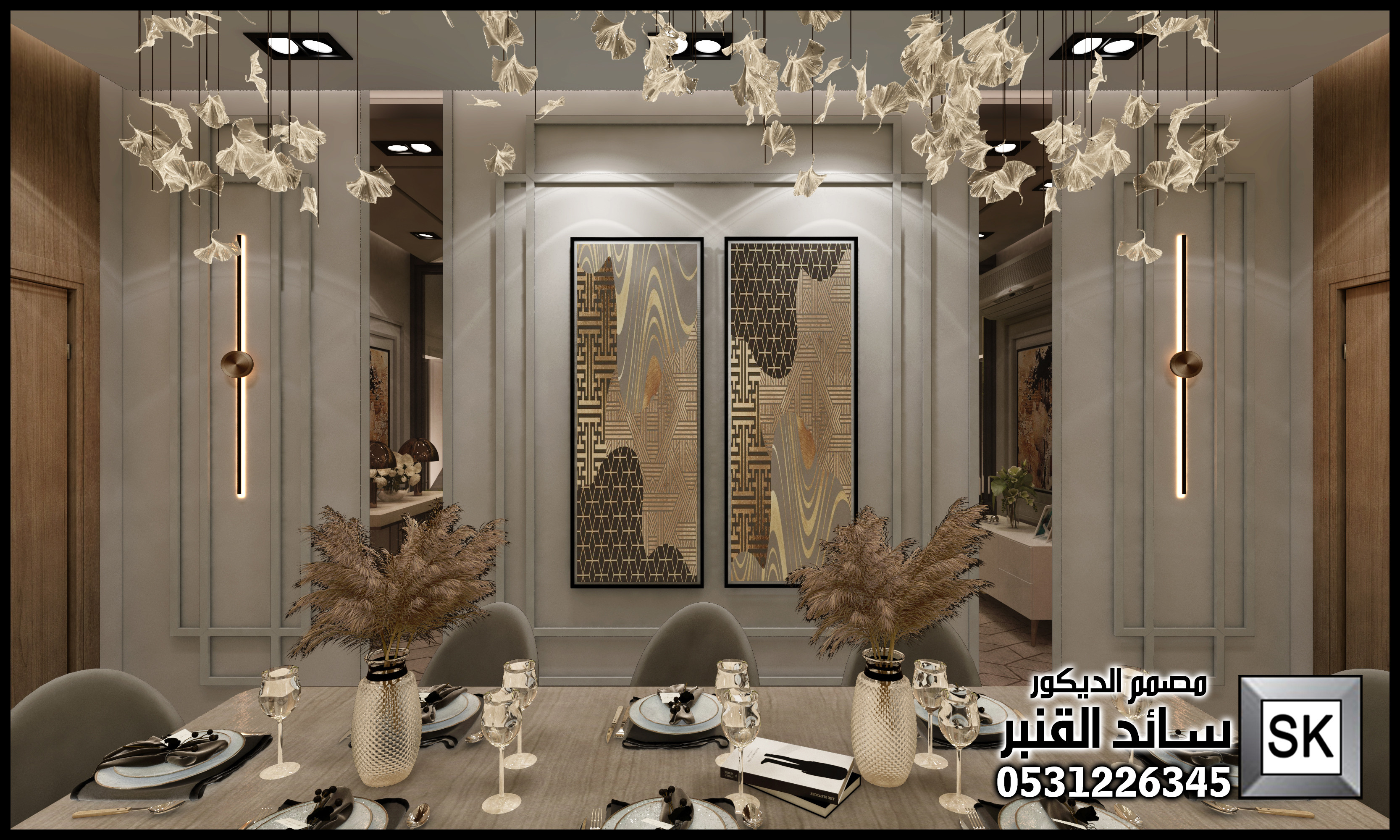 تصميم و تنفيذ ديكور داخلي فاخر في الرياض