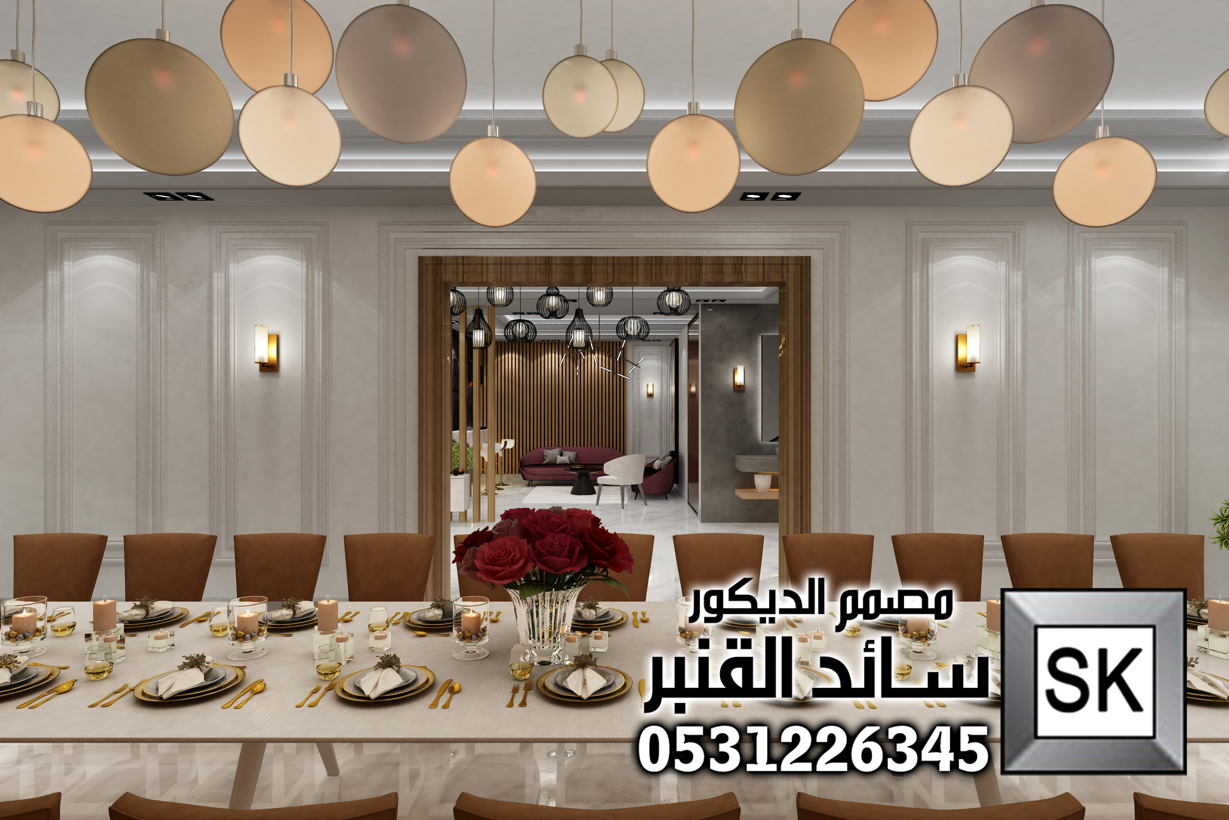 تصميم و تنفيذ ديكور داخلي فاخر في الرياض