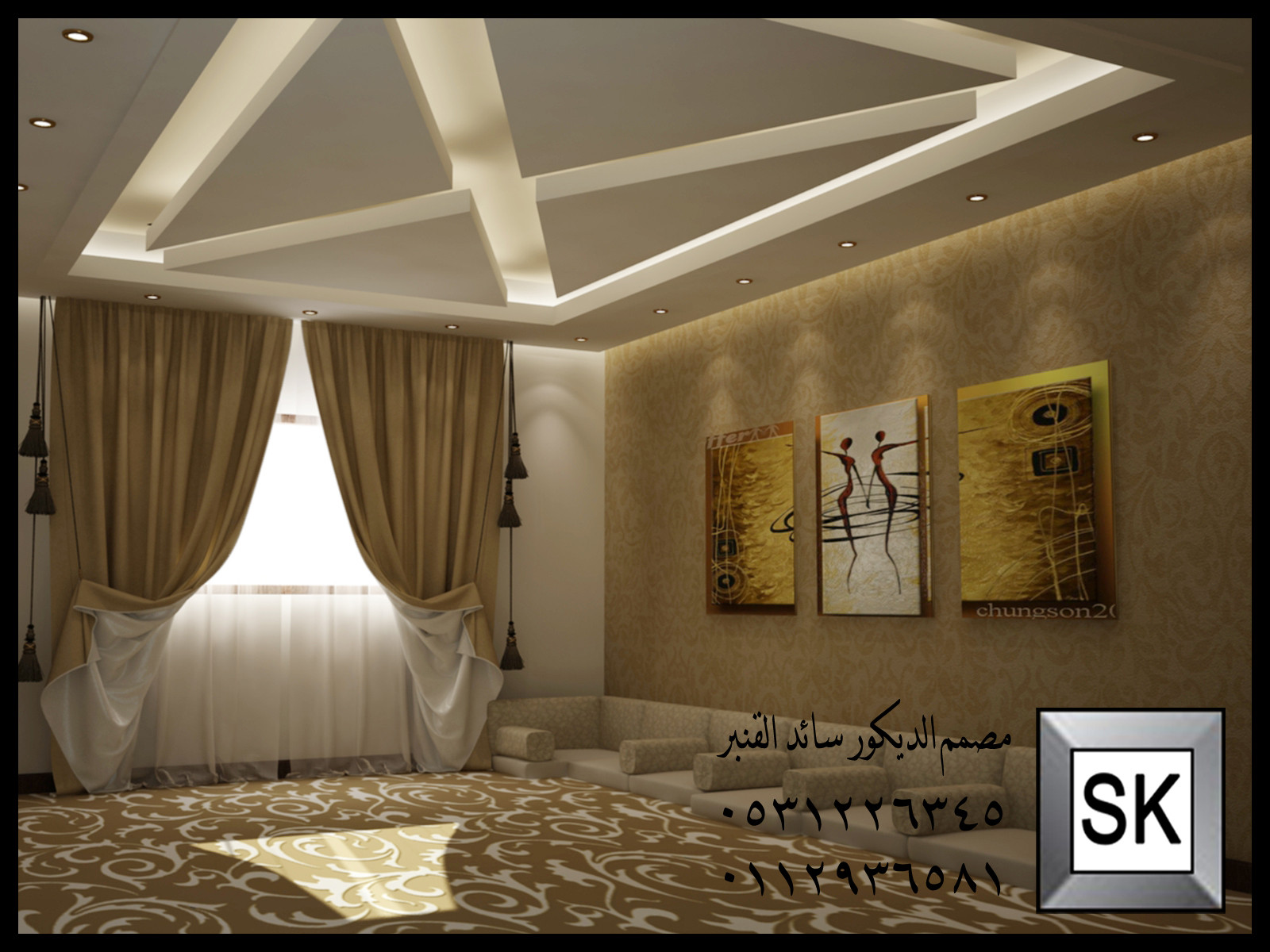 تصميم و تشطيب ملحق خارجي فاخر في الرياض