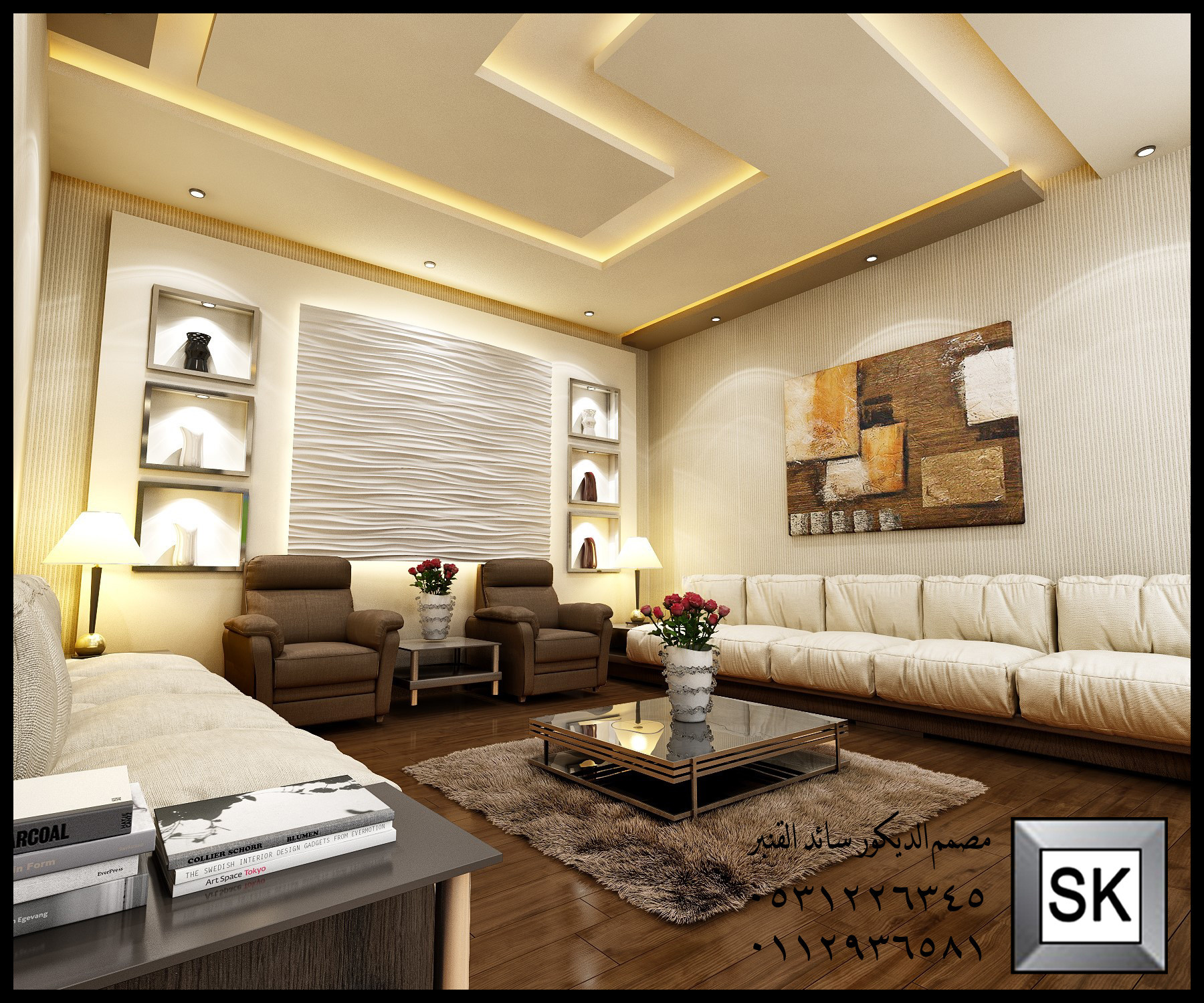 تصميم و تشطيب ملحق خارجي فاخر في الرياض