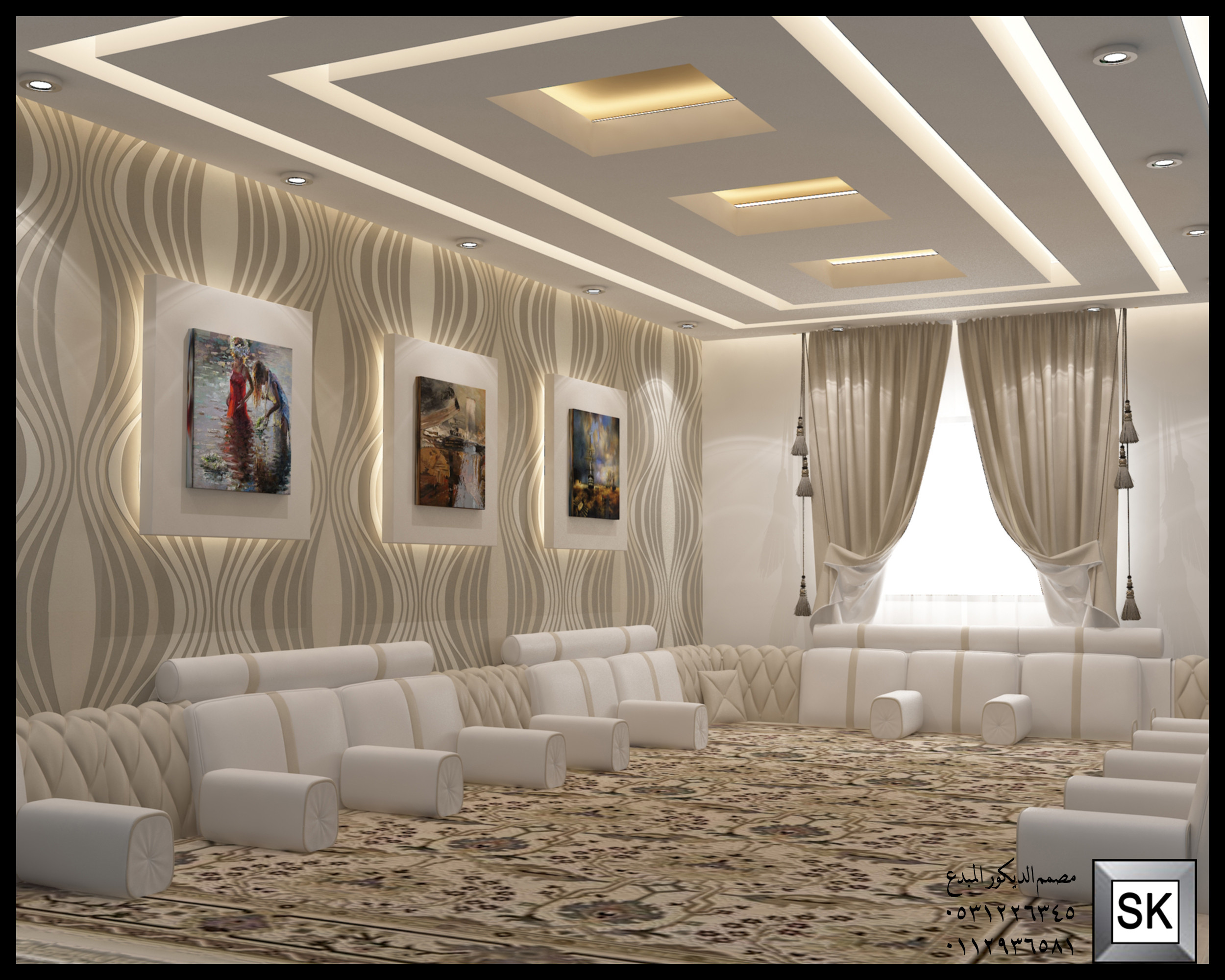 تصميم و تشطيب ملحق خارجي فاخر في الرياض