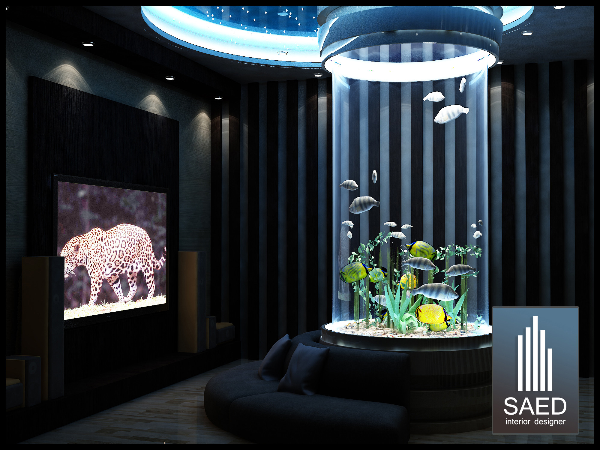 تصميم و تنفيذ غرف سينما فخمة في الرياض