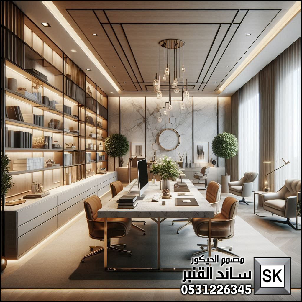 تصميم و تنفيذ مكاتب فخمة لرجال الأعمال و الشيوخ في الرياض