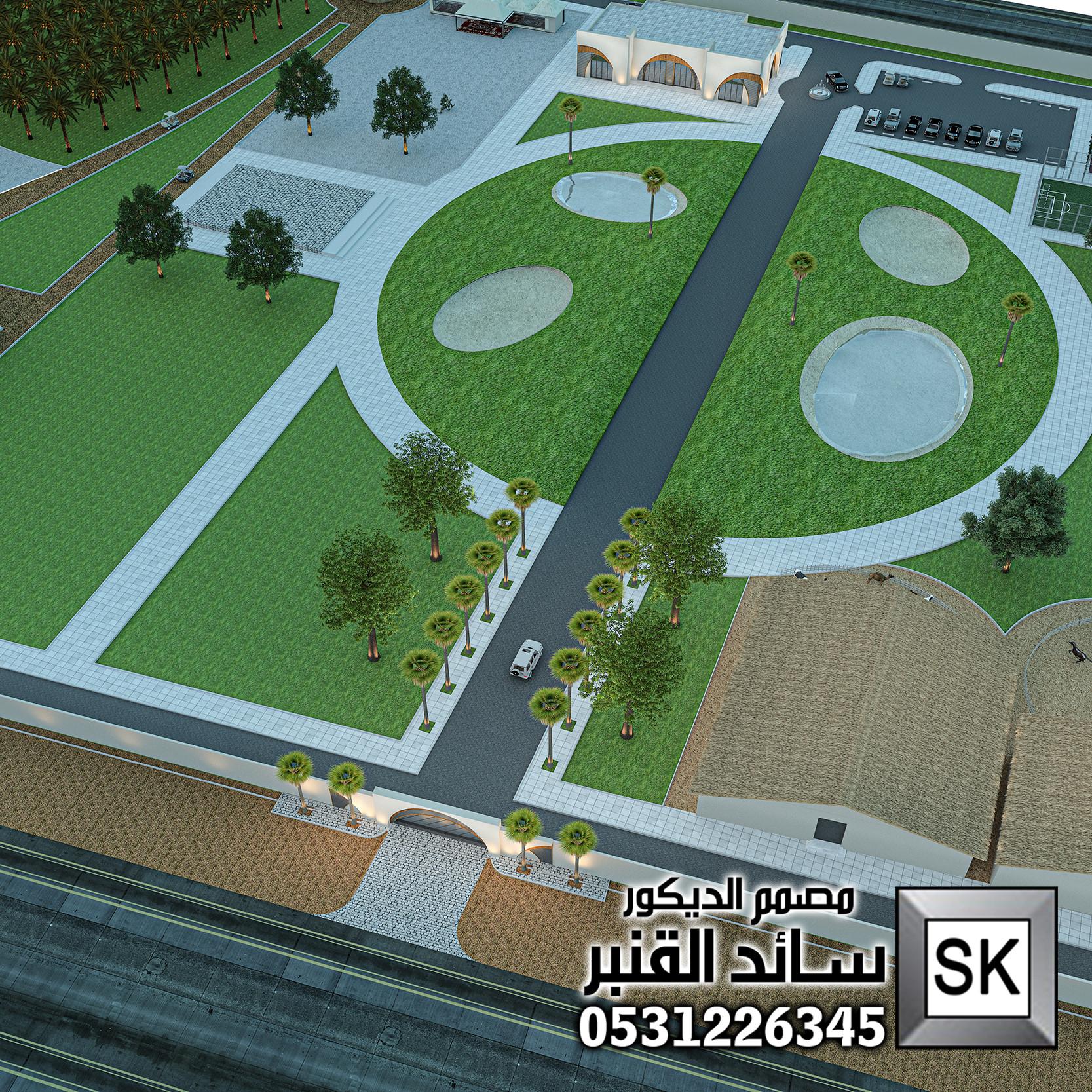 مصمم لاندسكيب مزارع محترف في الرياض