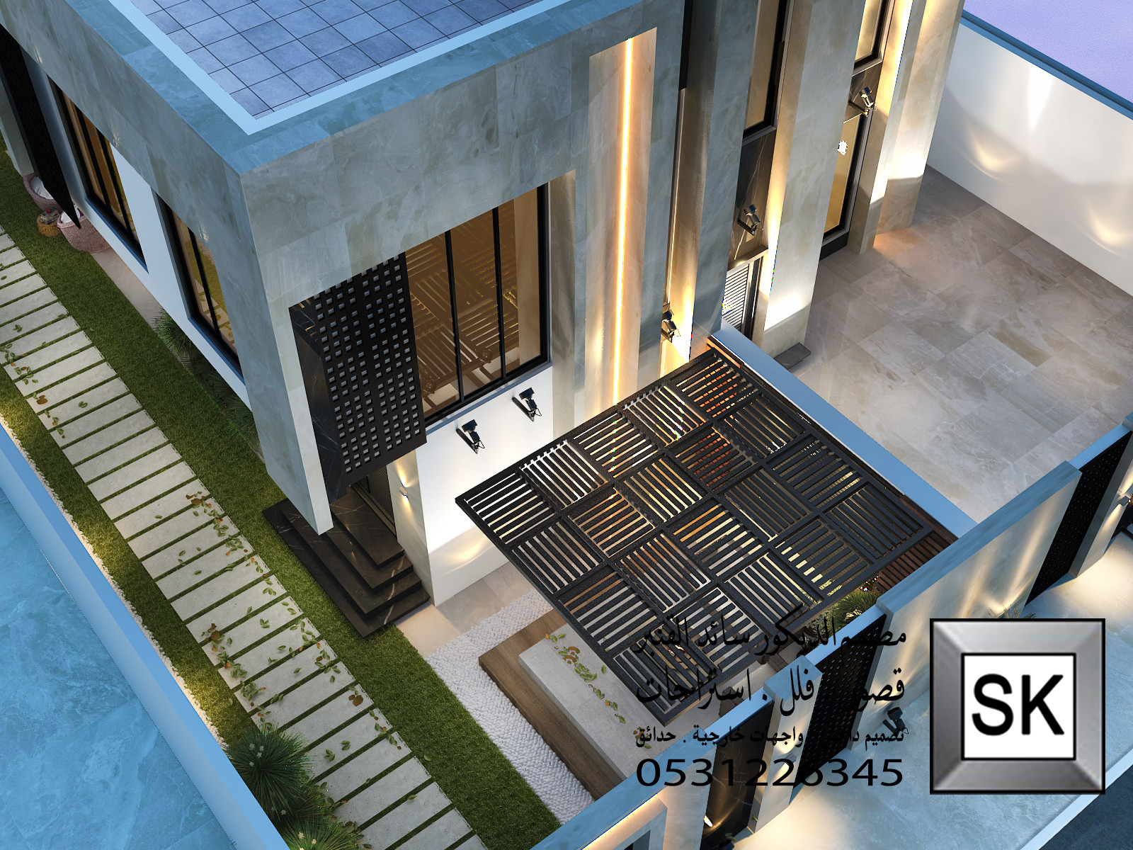 خصومات اليوم الوطني السعودي 95 صمم واجهة و حديقة منزلك معنا فقط 995 ريال شامل التعديلات