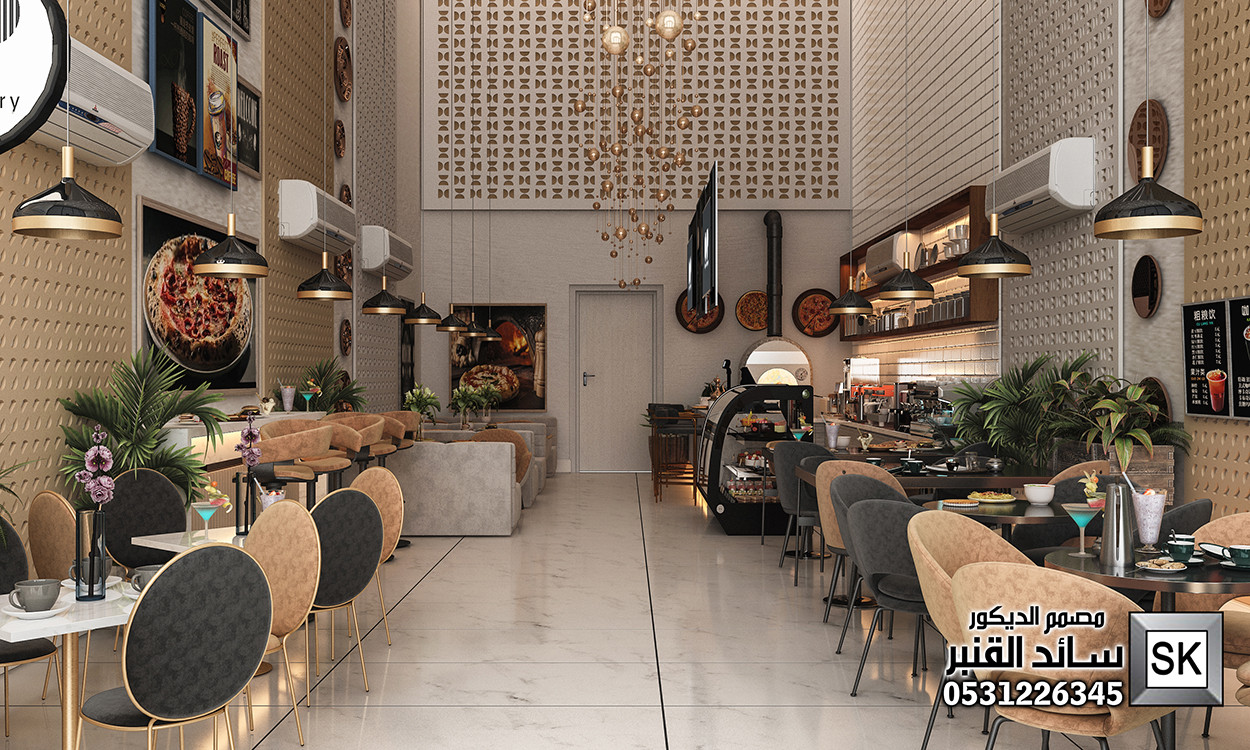 تصميم و تنفيذ مطاعم و كافيهات فخمة في القصيم