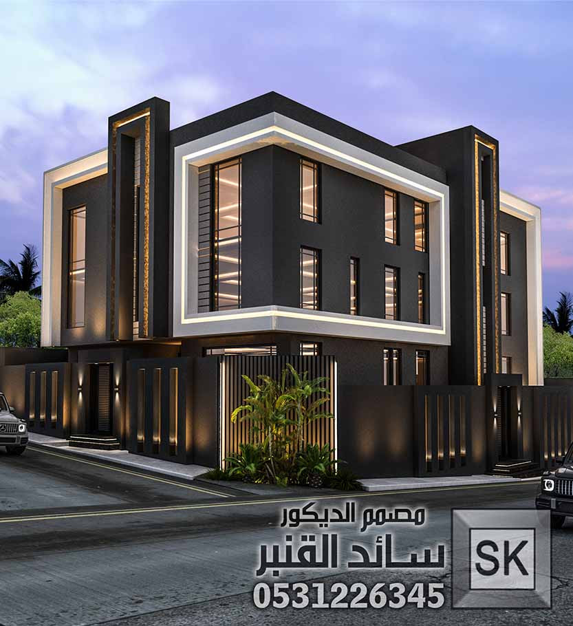 خصومات اليوم الوطني السعودي صمم معنا واجهة خارجية فقط 995 ريال شامل هدية تصميم الحديقة