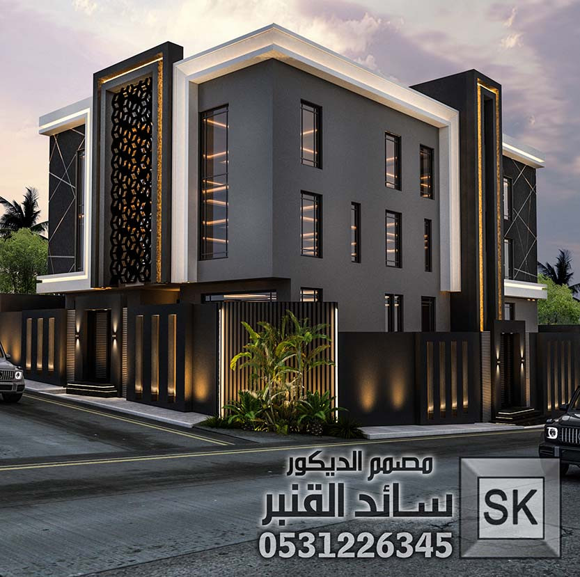 خصومات اليوم الوطني فقط 995 ريال صمم معنا واجهة + حديقة فيلا