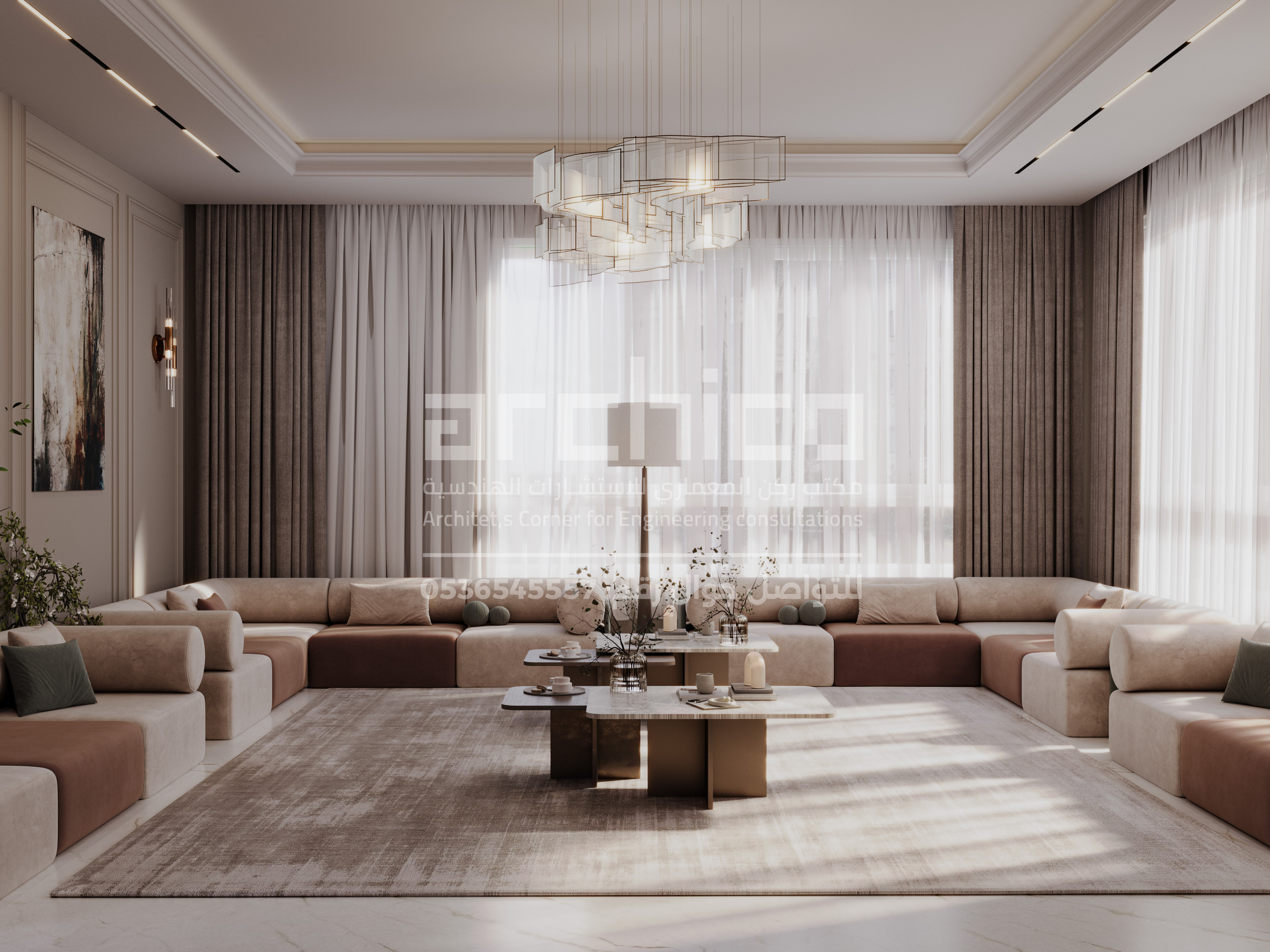 تصميم داخلي احترافي بسعر منافس