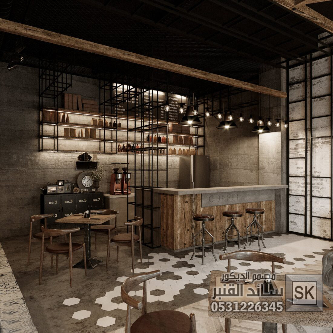 تصميم و تنفيذ مطاعم و كافيهات فخمة في الرياض