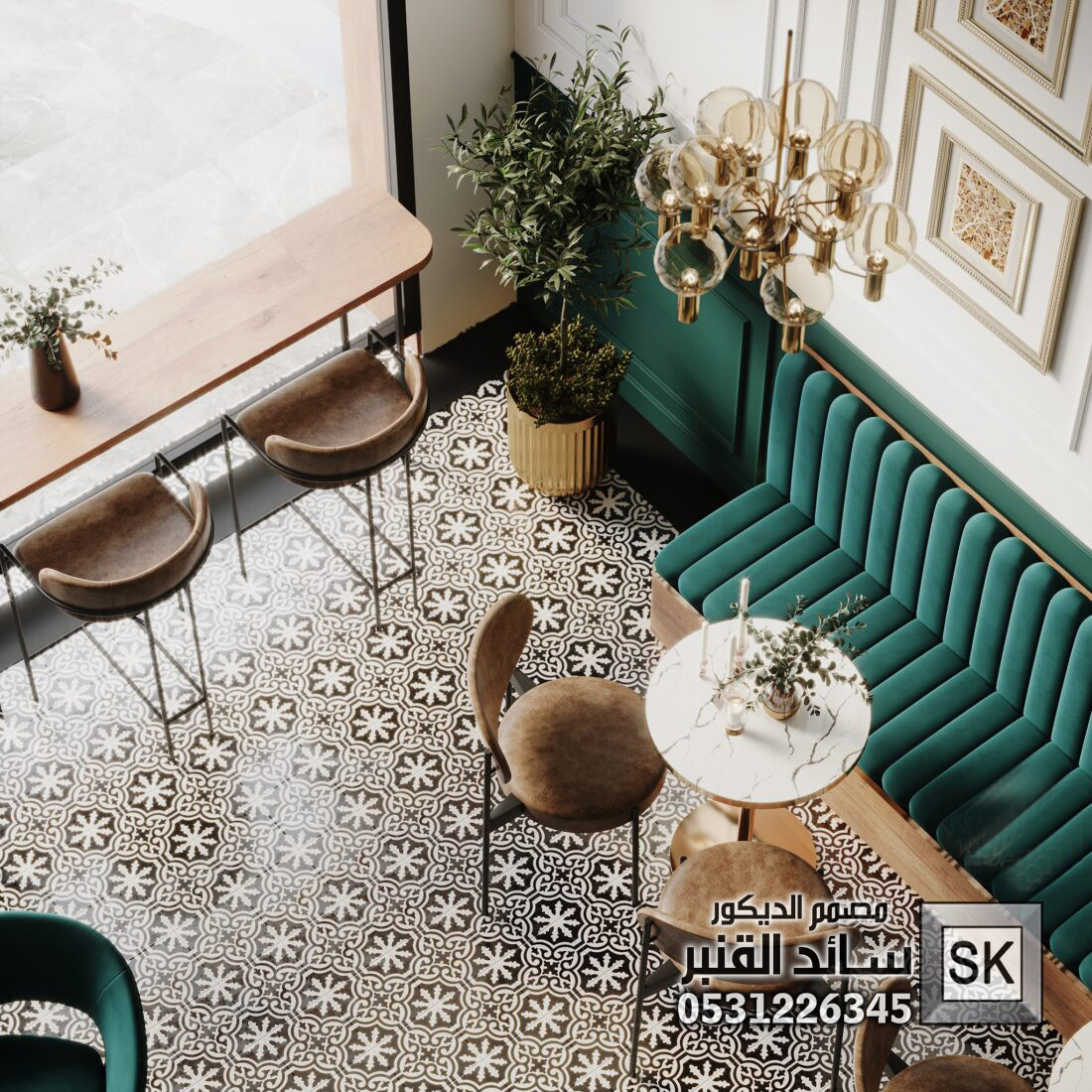 تصميم و تنفيذ مطاعم و كافيهات فخمة في الرياض