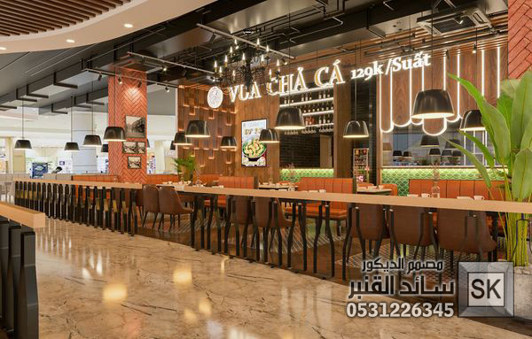 تصميم و تنفيذ كوفي شوب و مقاهي و مطاعم فخمة في جدة