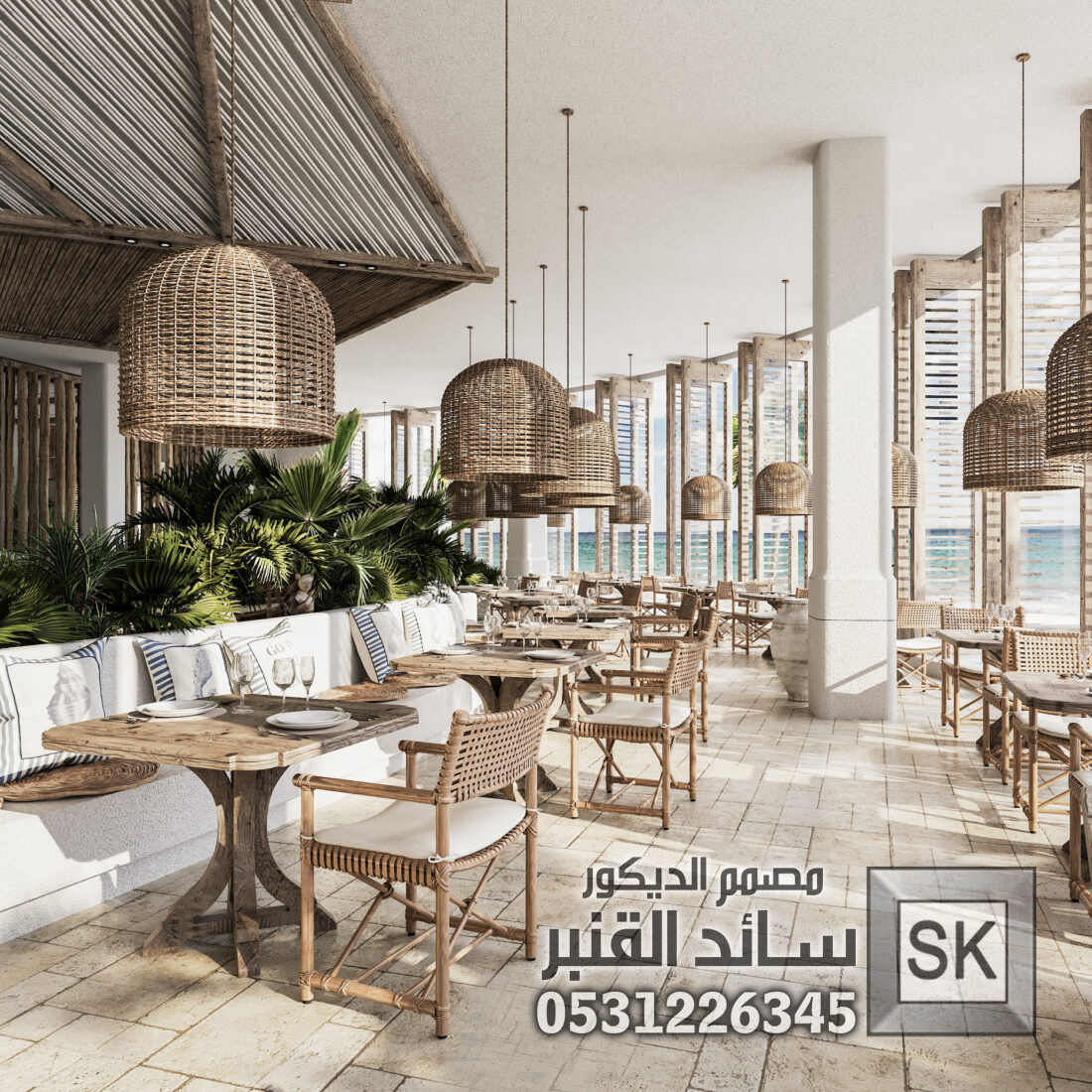 تصميم و تنفيذ كوفي شوب و مقاهي و مطاعم فخمة في جدة