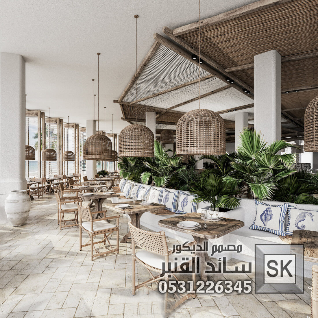 تصميم و تنفيذ كوفي شوب و مقاهي و مطاعم فخمة في جدة