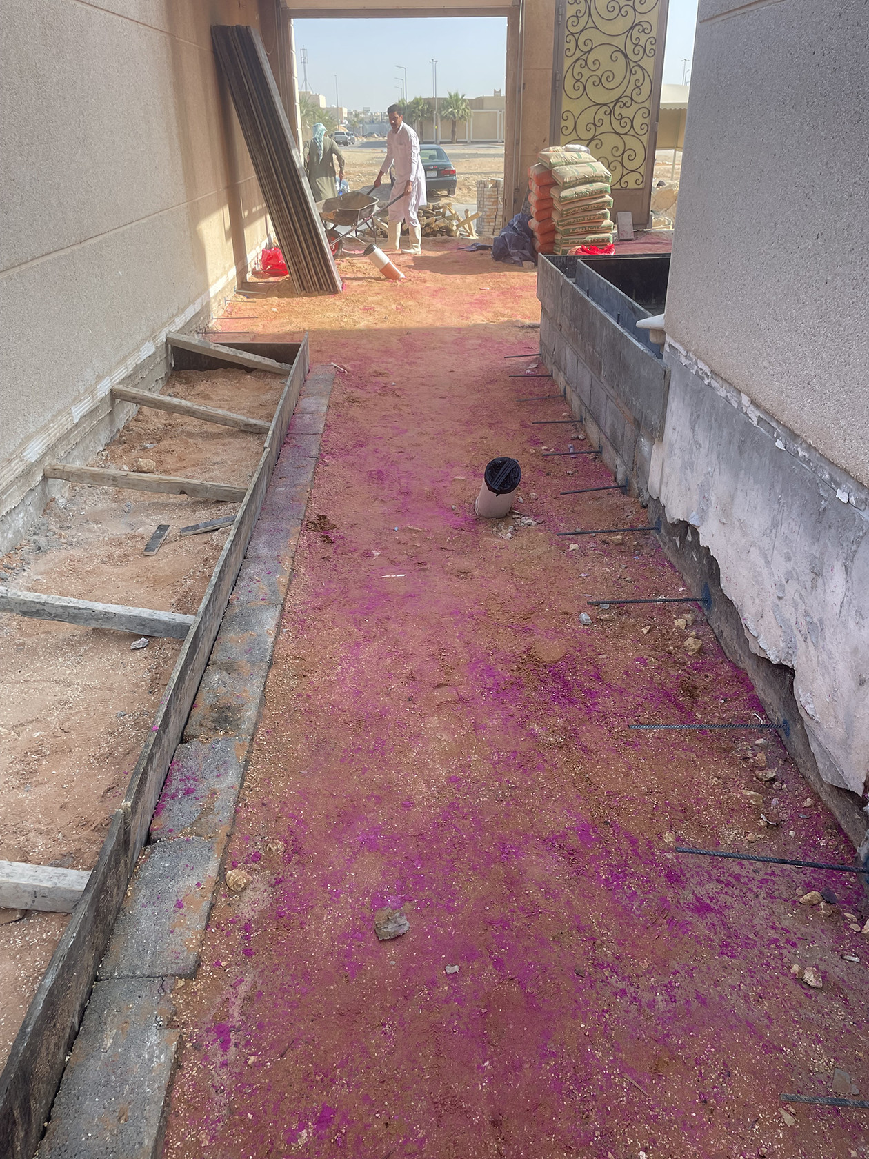 ترميم واجهة و حديقة فيلا فخمة في الرياض شامل التصميم المجاني