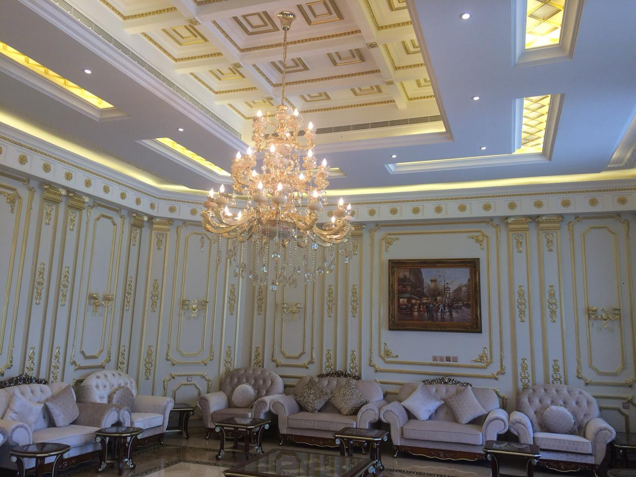 تشطيب مجلس رجال عالمفتاح شامل التصميم المجاني في الرياض