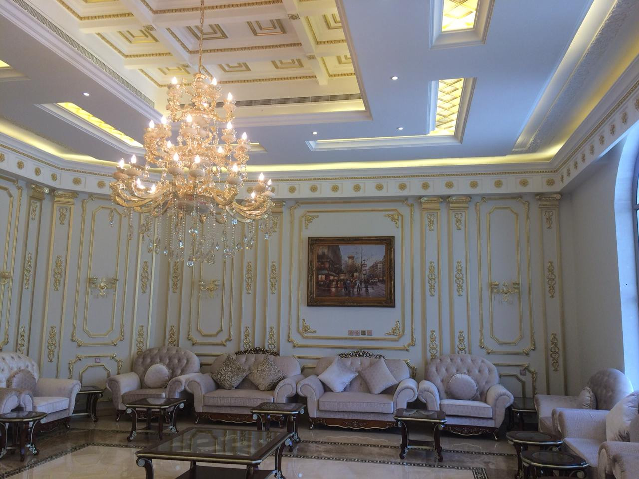 تشطيب مجلس رجال عالمفتاح شامل التصميم المجاني في الرياض