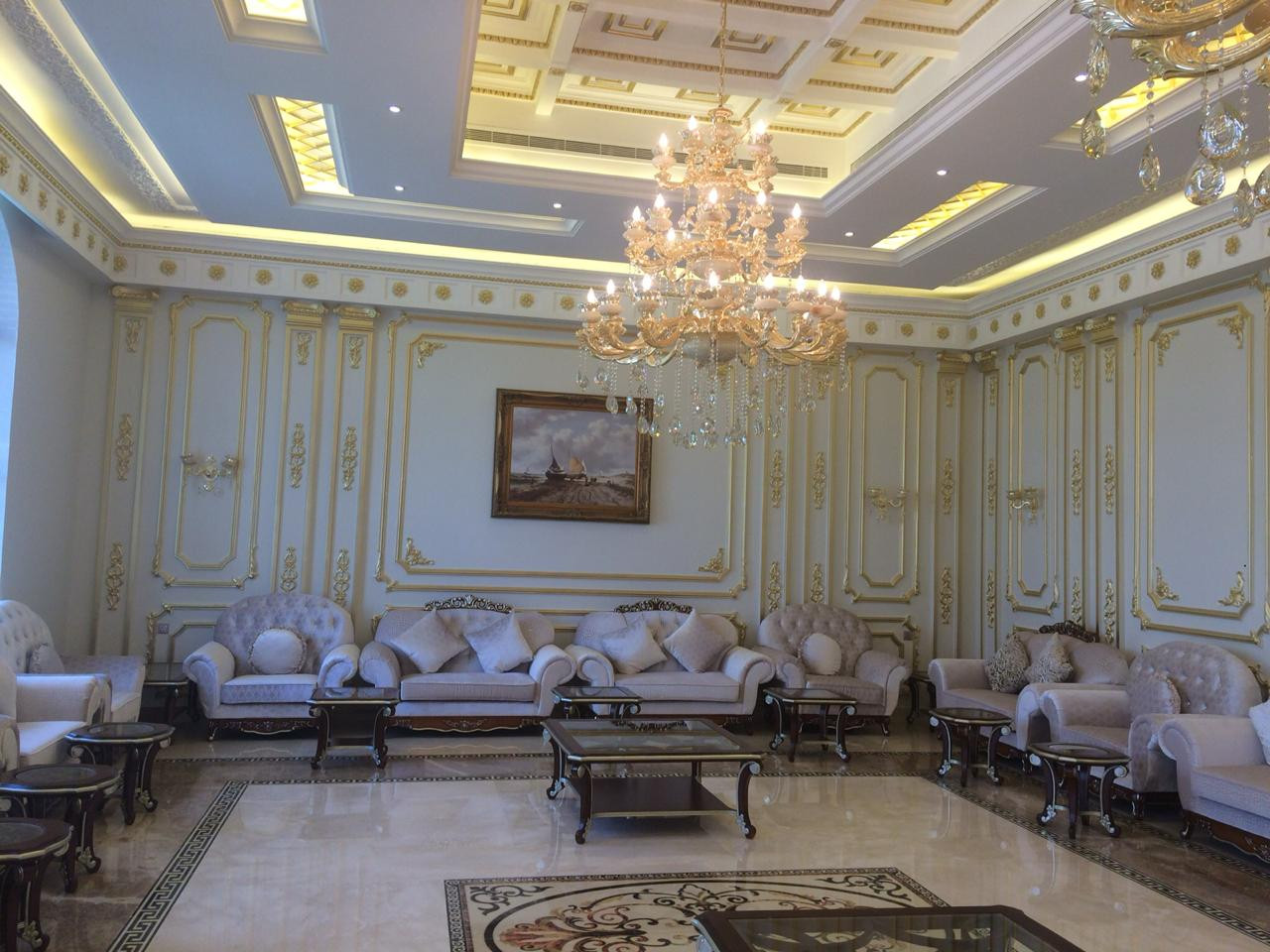 تشطيب مجلس رجال عالمفتاح شامل التصميم المجاني في الرياض