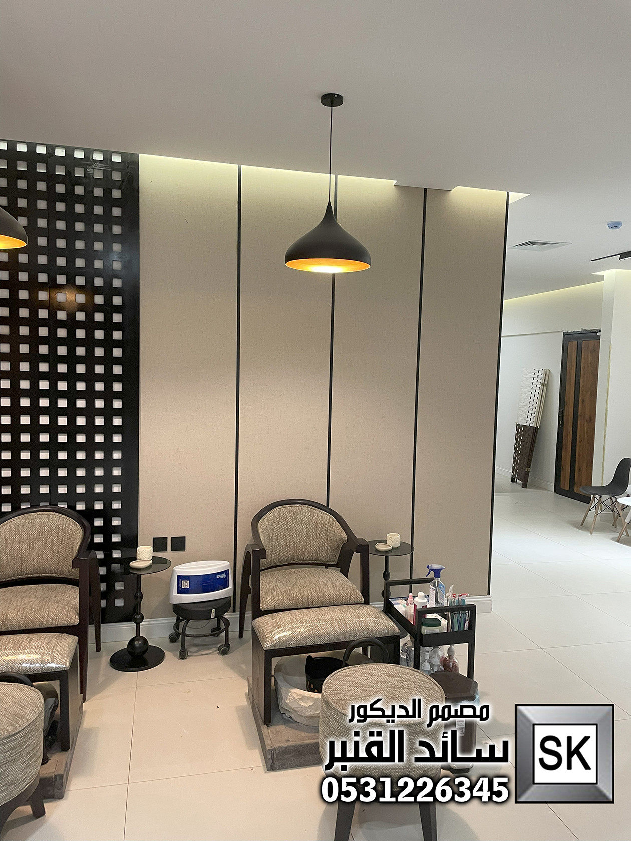 تشطيب مشغل نسائي و سبا و حمام مغربي في الرياض شامل التصميم المجاني