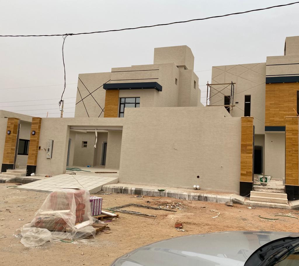 تشطيب واجة خارجية حجر و اسمنت بورد و رخام و بروفايل و كسر رخام شامل التصميم المجاني في الرياض