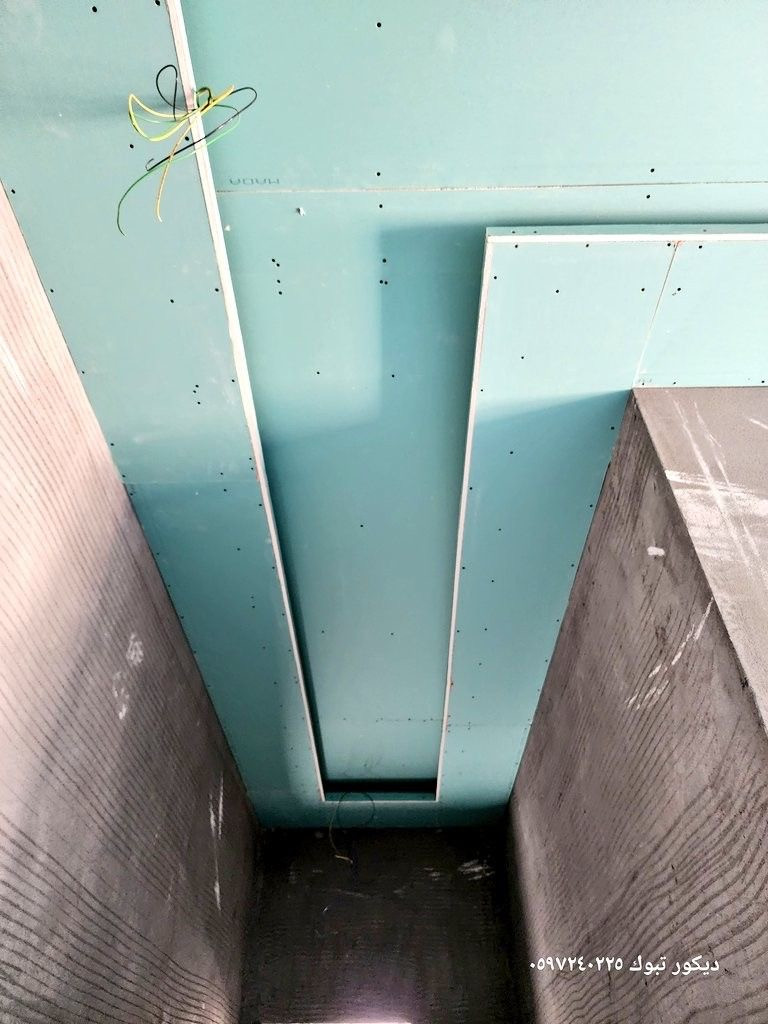 تشطيب جبس بورد المدى اخضر احمر حديد 6 ملم شامل التصميم المجاني فقط 50 ريال في الرياض