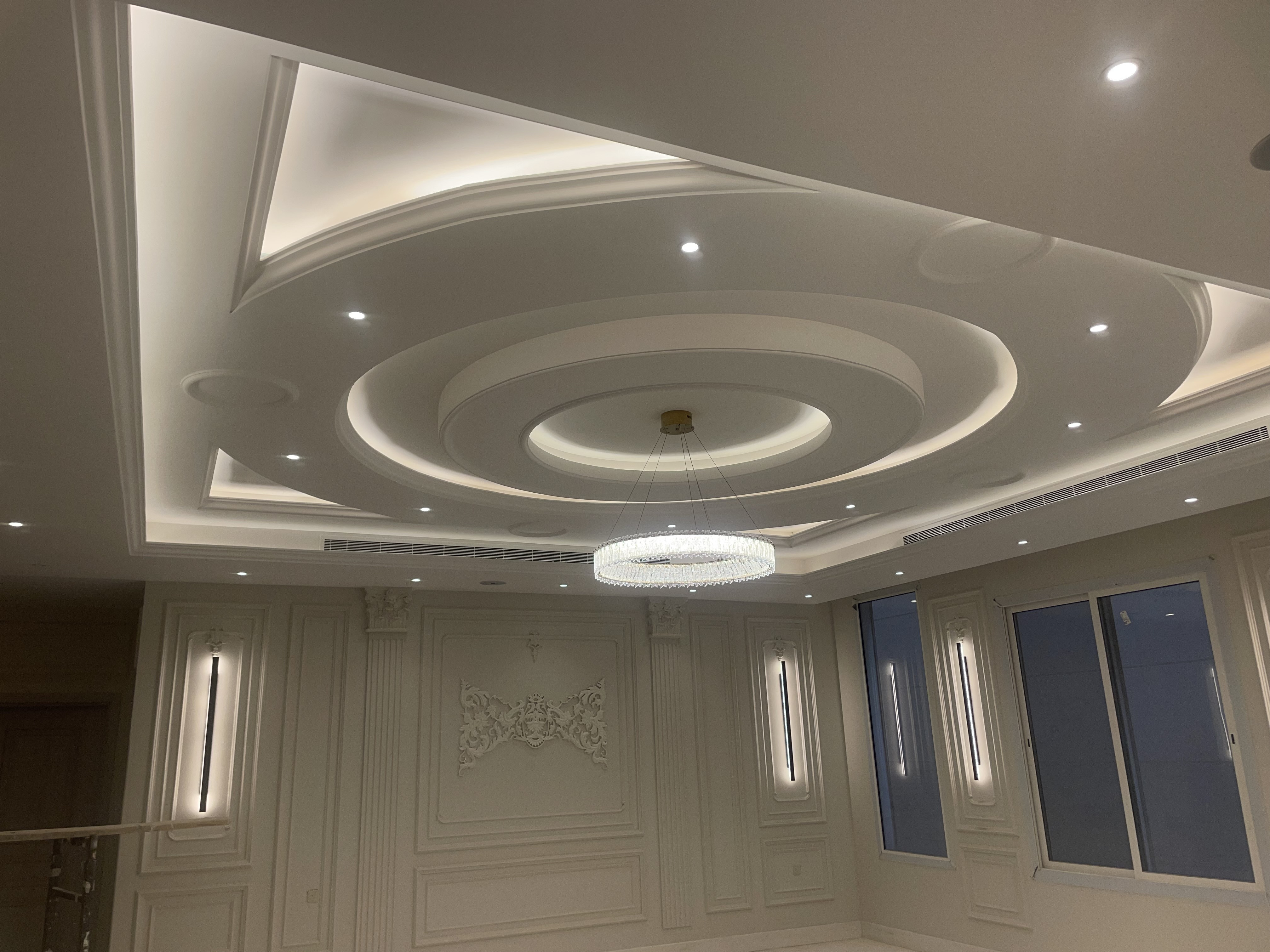 تشطيب جبس بورد المدى اخضر احمر حديد 6 ملم شامل التصميم المجاني فقط 50 ريال في الرياض