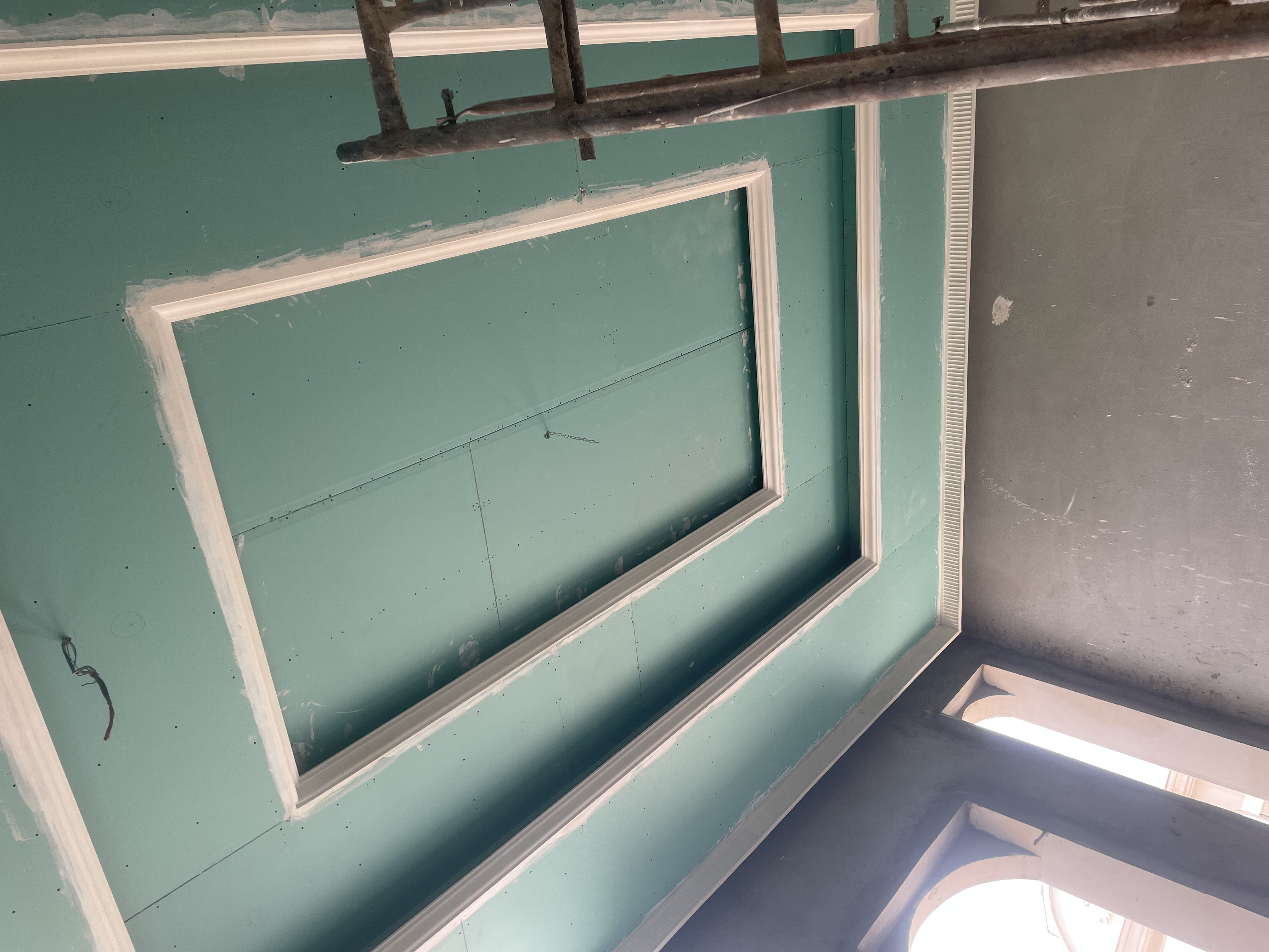 تشطيب جبس بورد المدى اخضر احمر حديد 6 ملم شامل التصميم المجاني فقط 50 ريال في الرياض