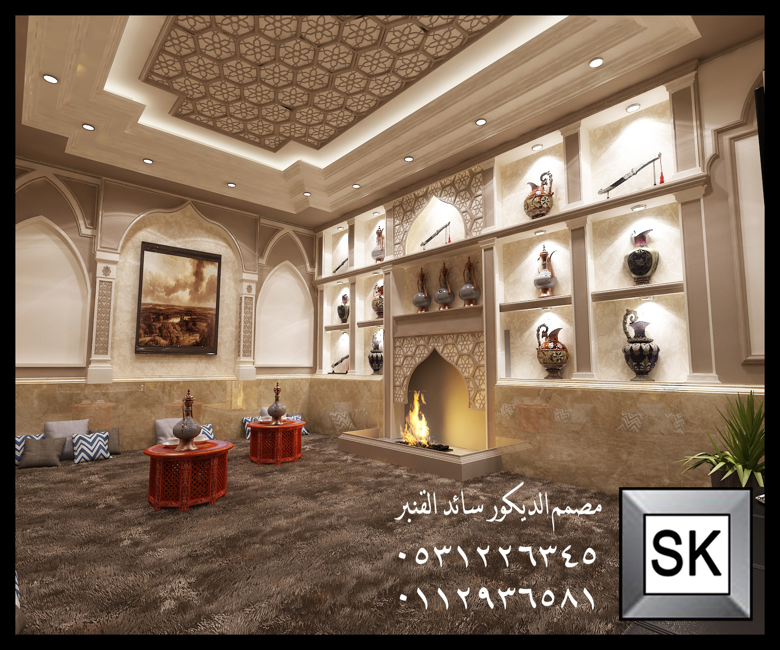 تصميم ملاحق خارجية تراثية في الرياض