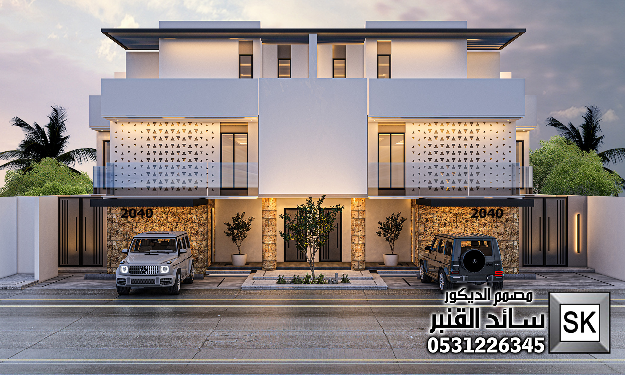 تصميم و تشطيب تاون هاوس على الطراز السلماني في الرياض