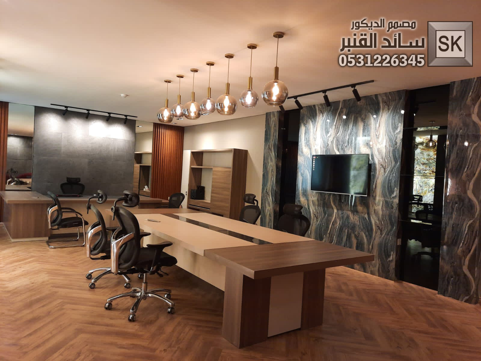 تصميم و تشطيب مكاتب فخمة في الرياض