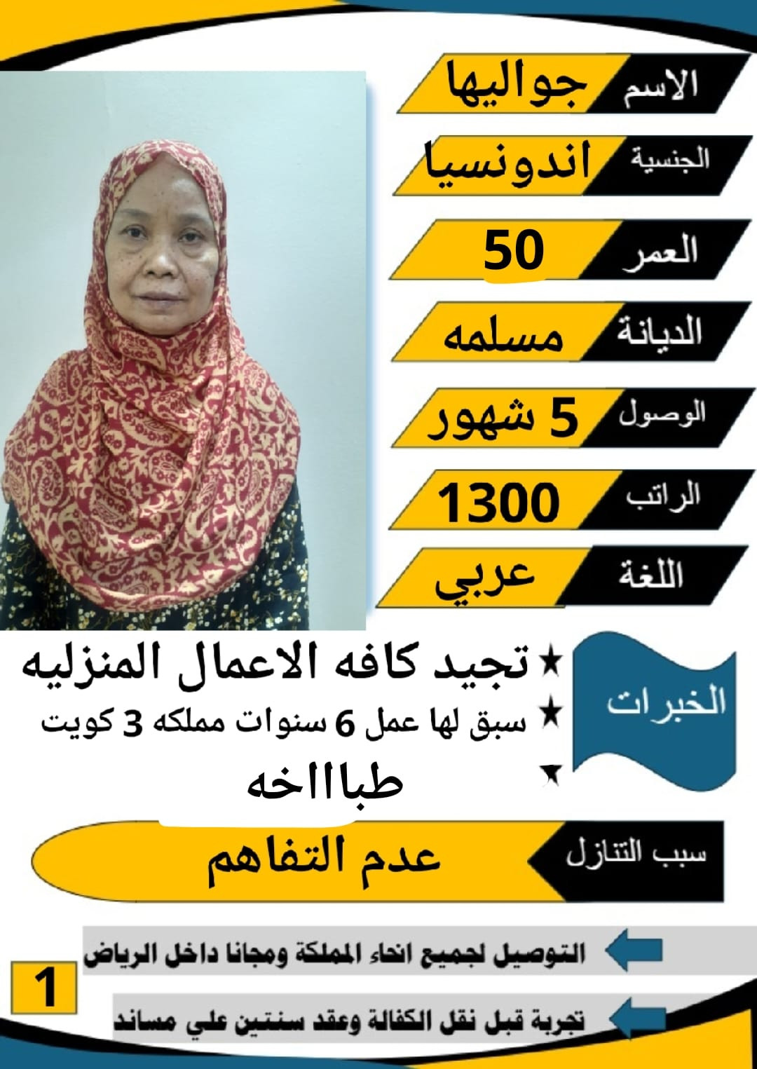 عامله اندونيسيا للتنازل