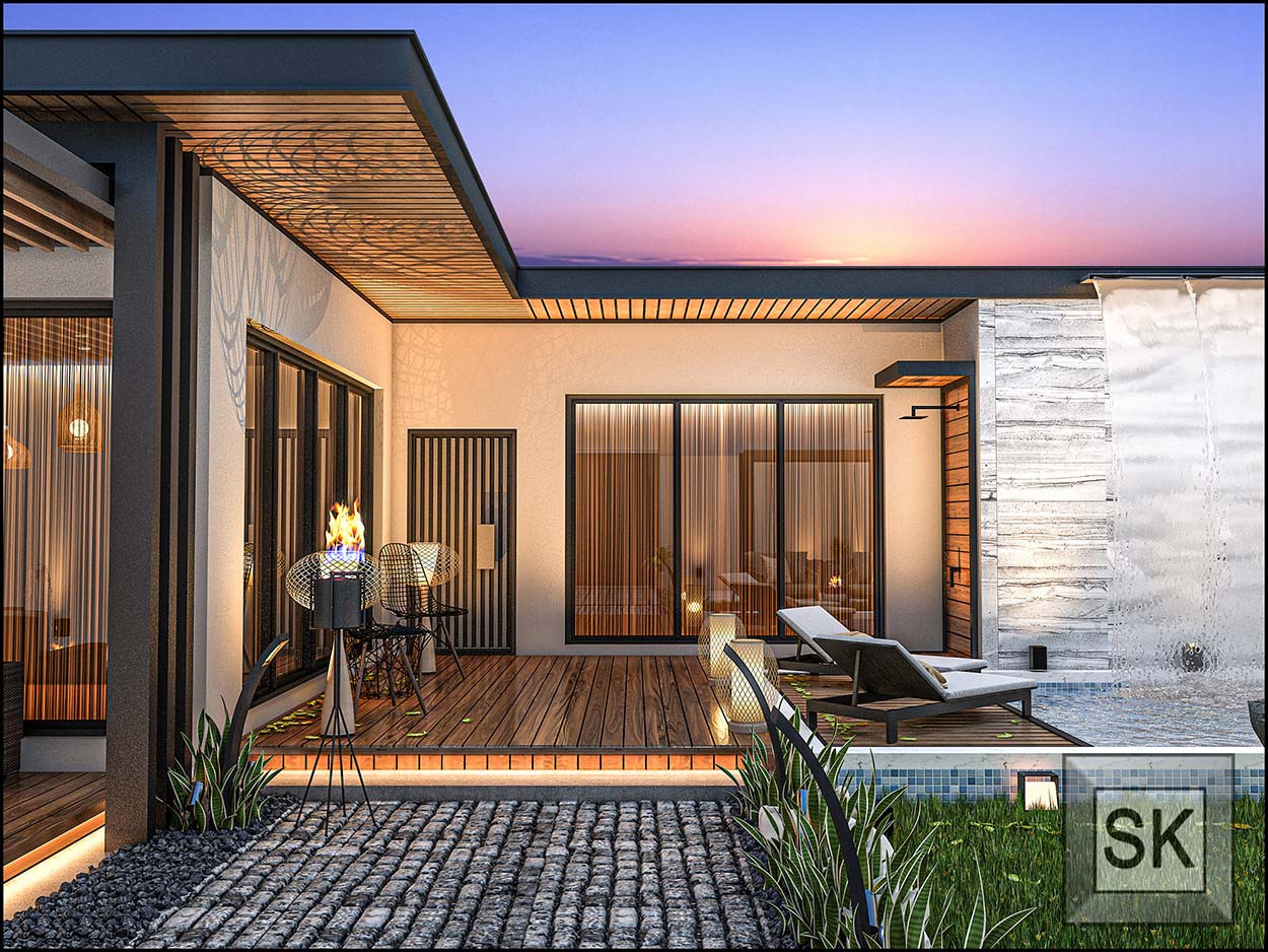 تصميم و تنفيذ  إستراحات و شاليهات في الرياض