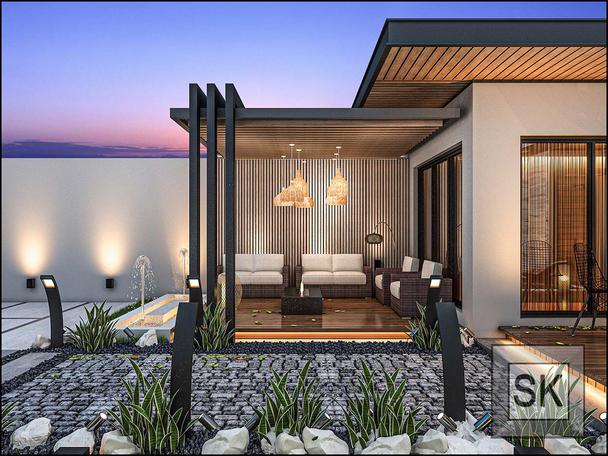 تصميم و تنفيذ  إستراحات و شاليهات في الرياض