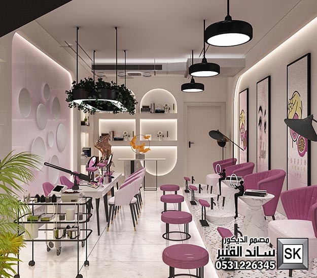 تشطيب مشغل نسائي فاخر في الرياض